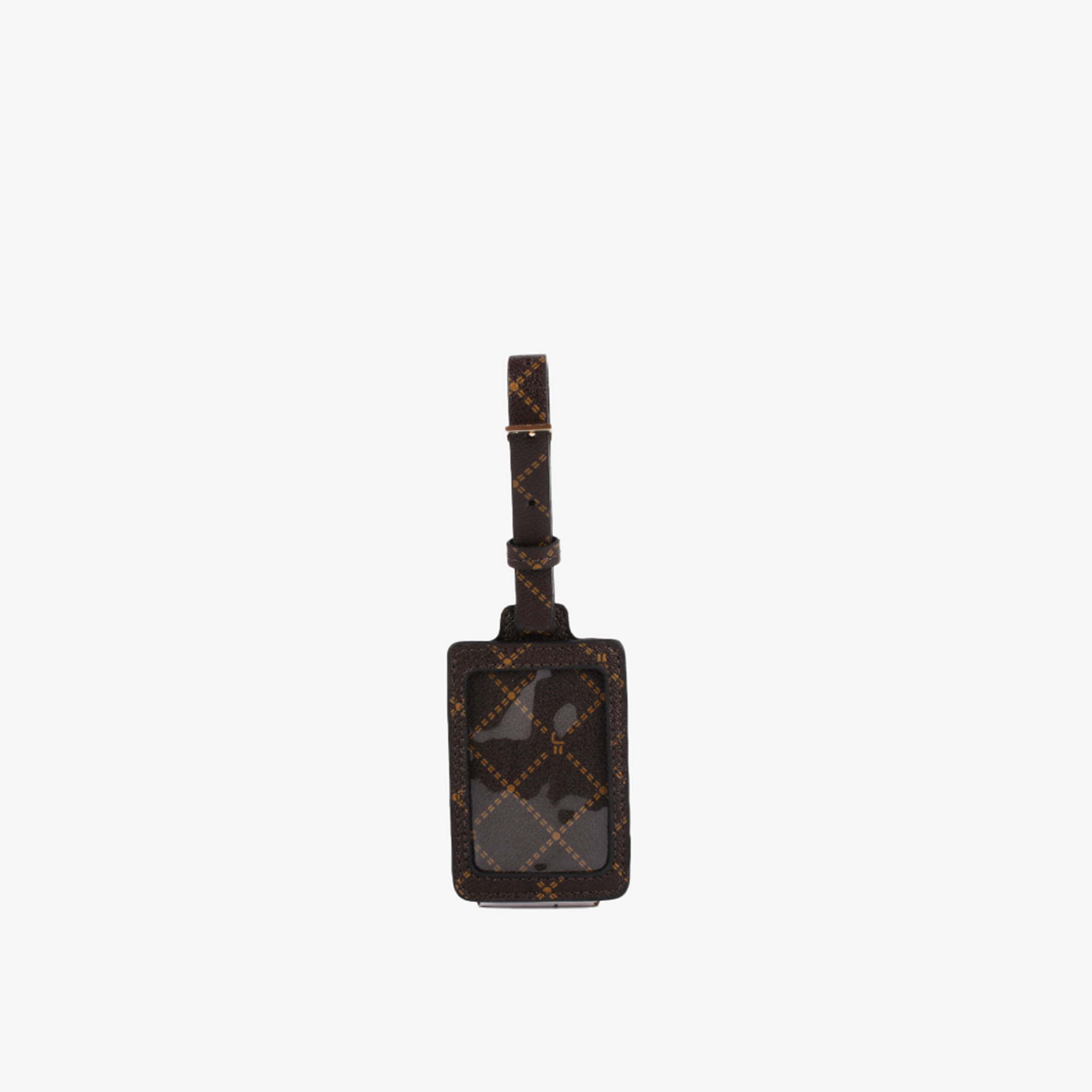Bag Charm Tag Mala Monograma Jb Marrom