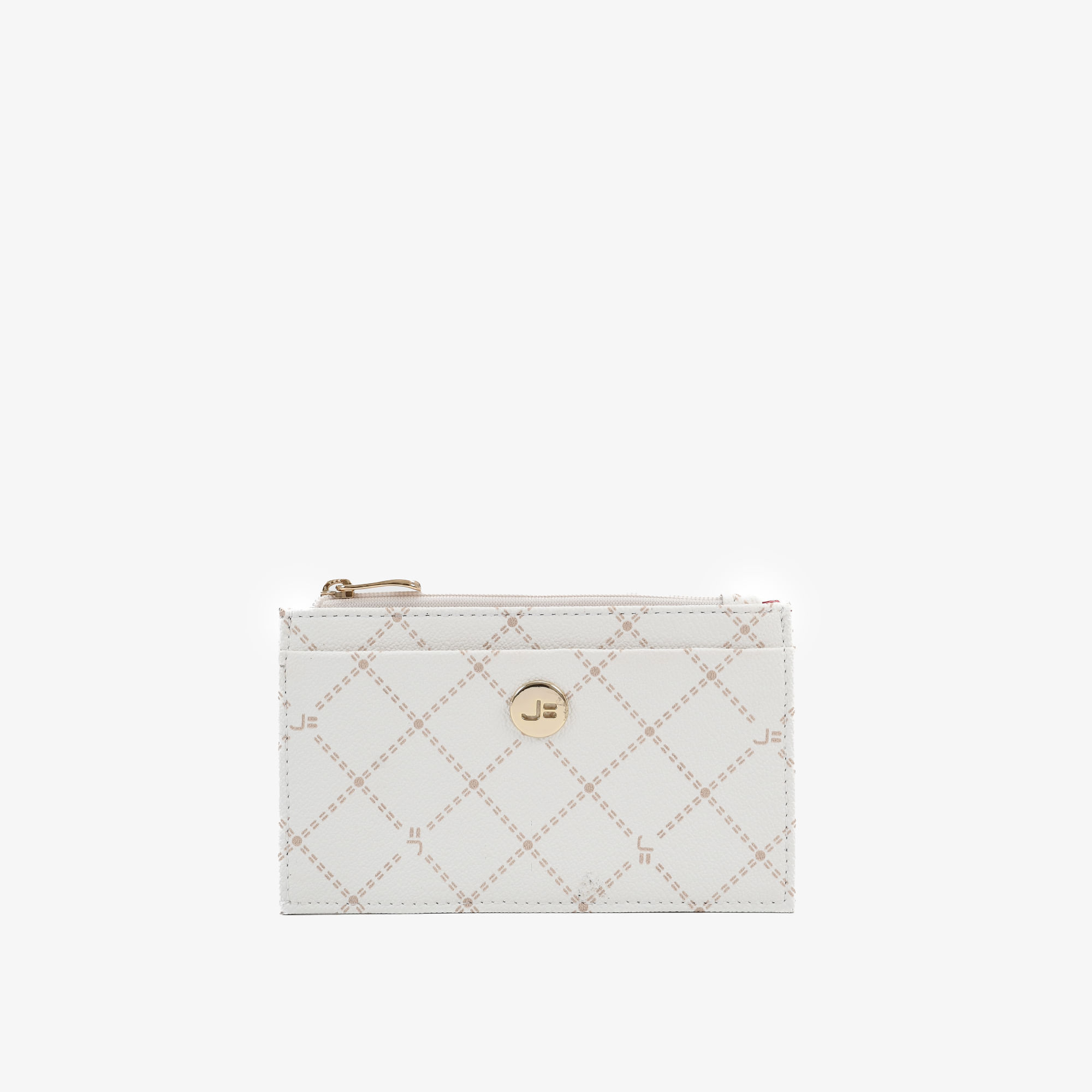 Carteira Porta Cartão Monograma Jb Off White