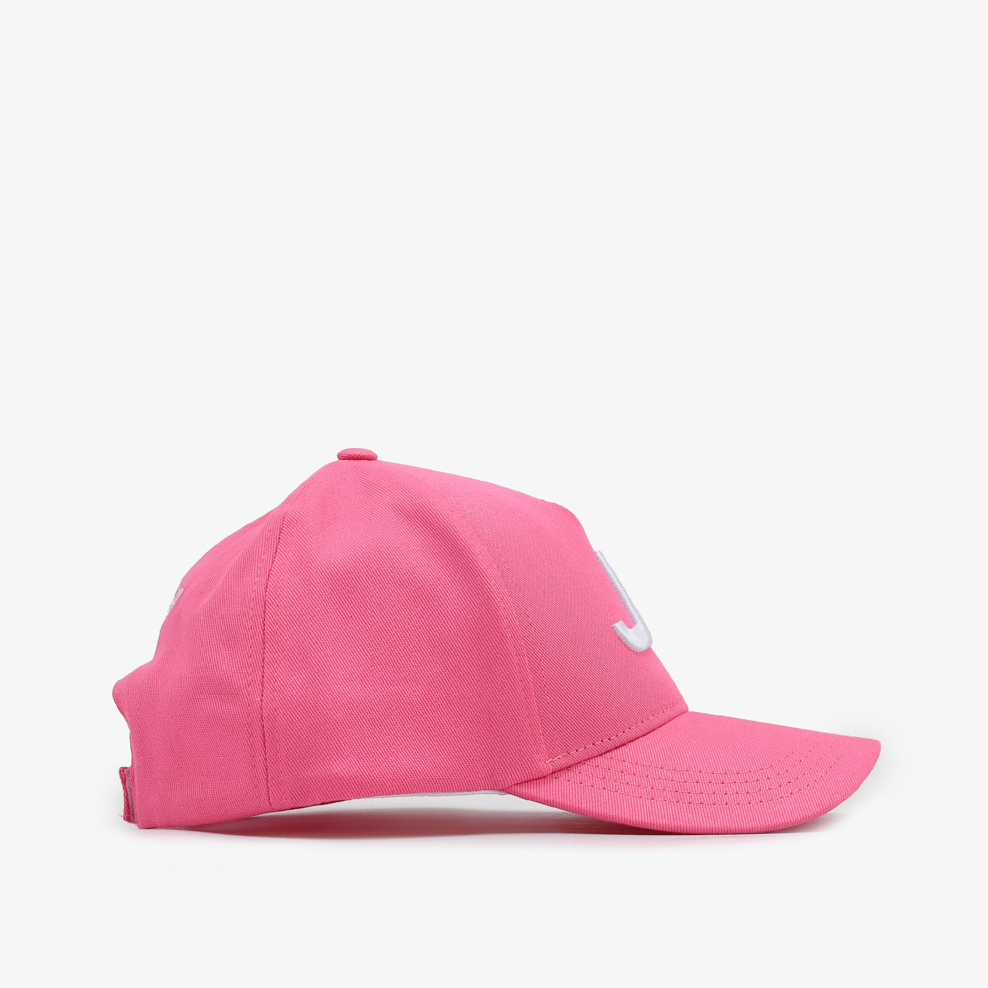 Boné Rosa Pink Bordado Branco Jorge Bischoff