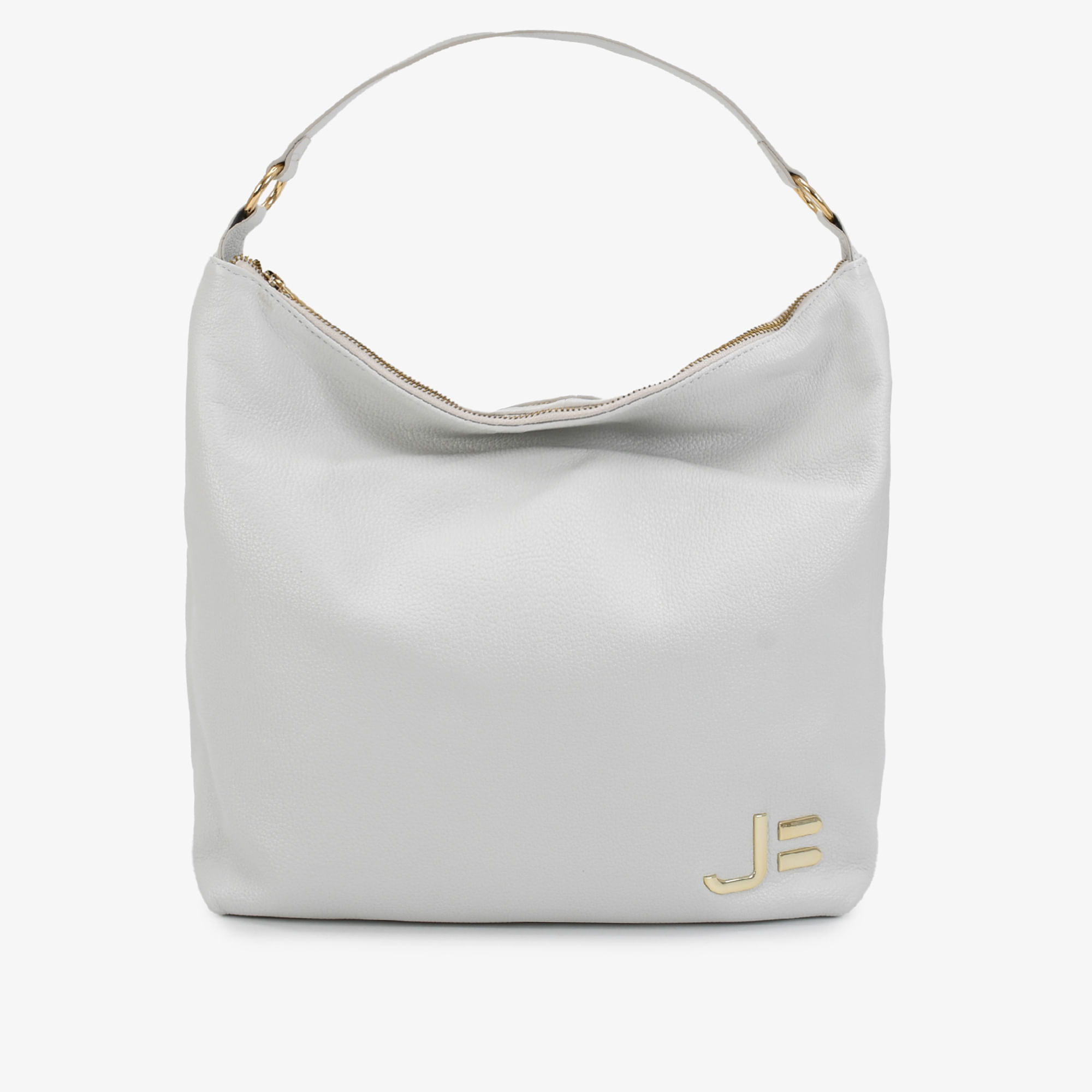 Bolsa Hobo Branco Blanc Grande Couro