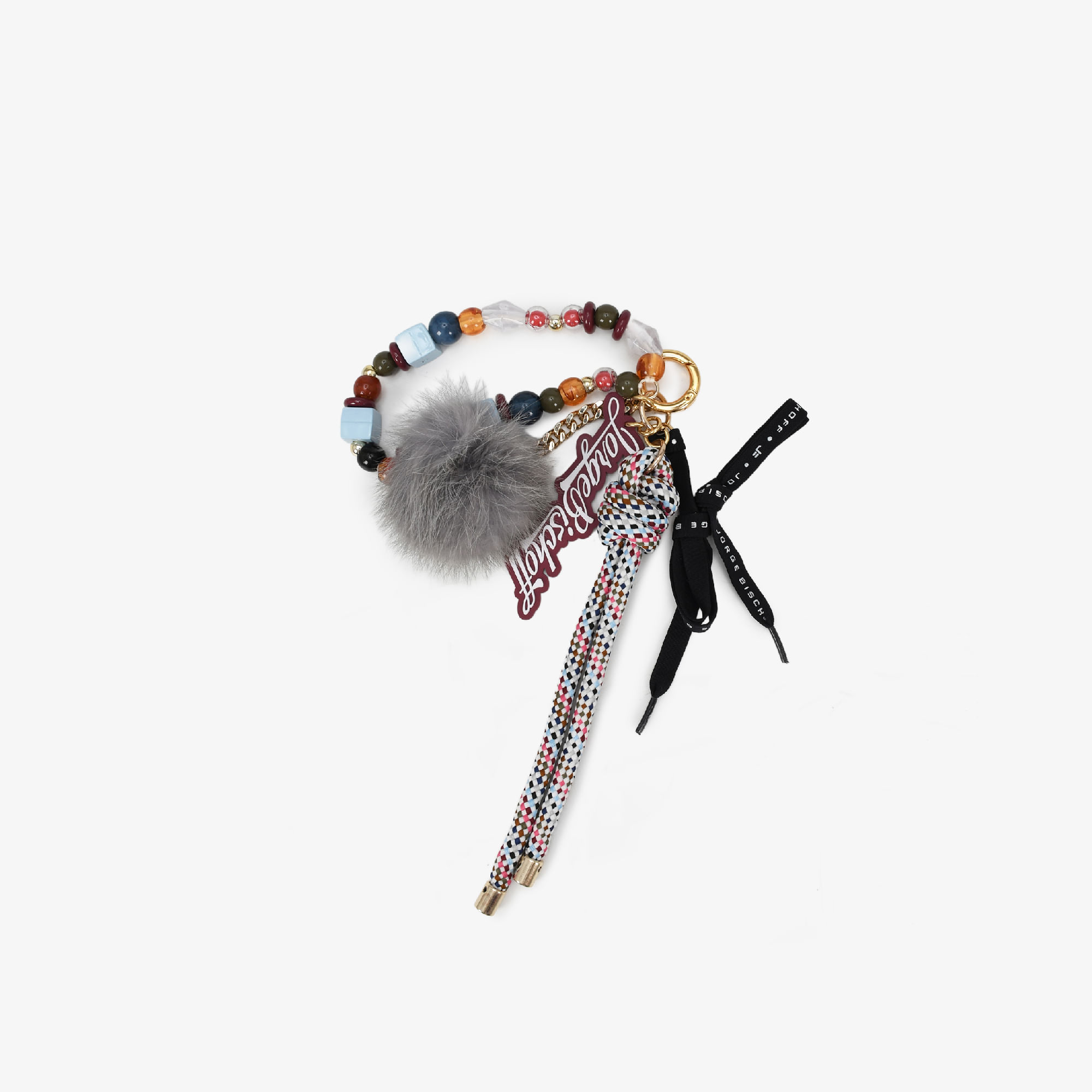 Bag Charm Pompom Pedrarias Jb