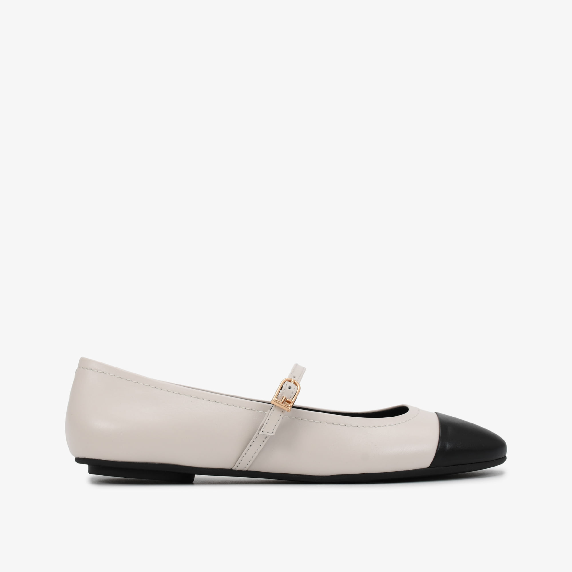 Sapatilha Branco Blanc Preto Couro