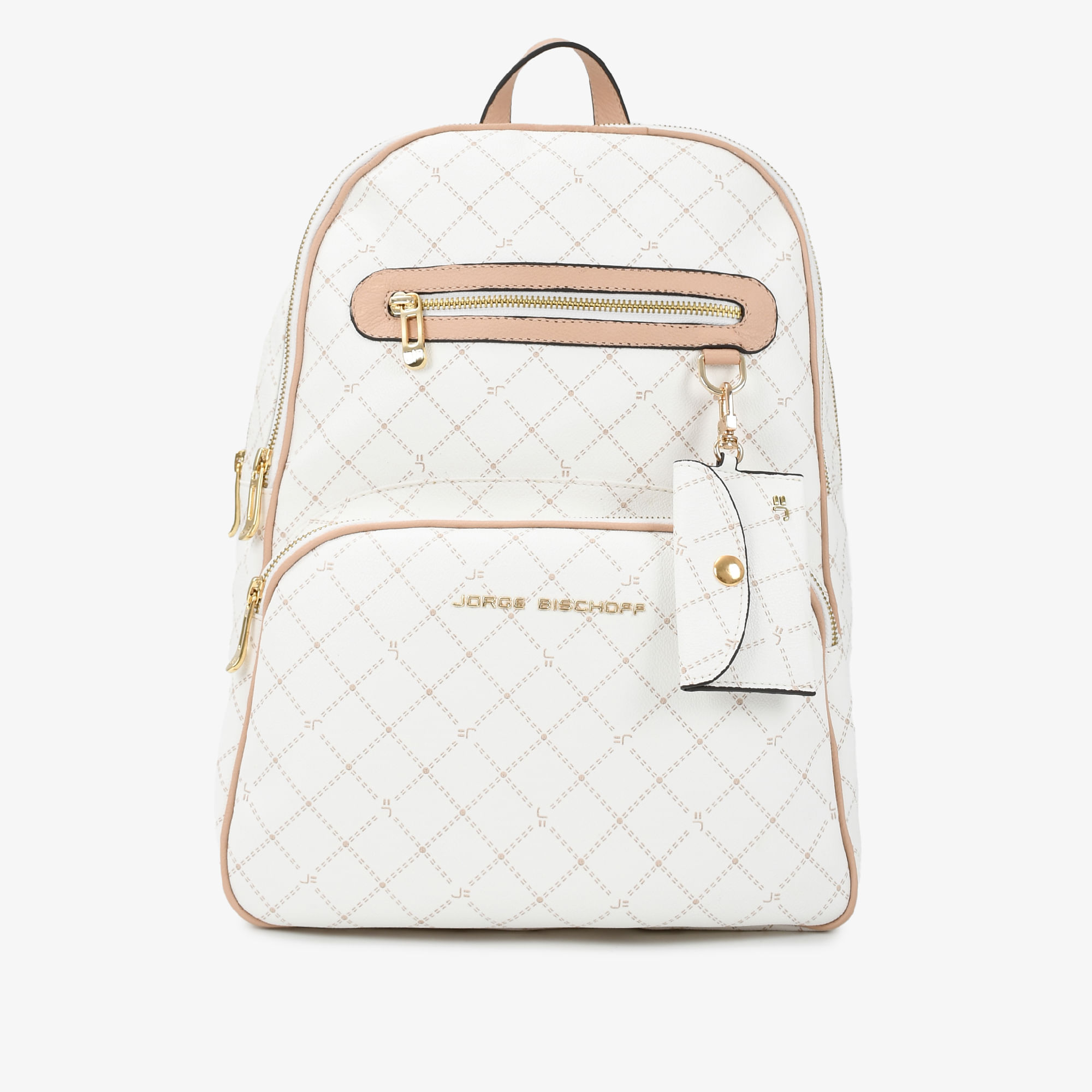 Mochila Off White Nude Monograma JB