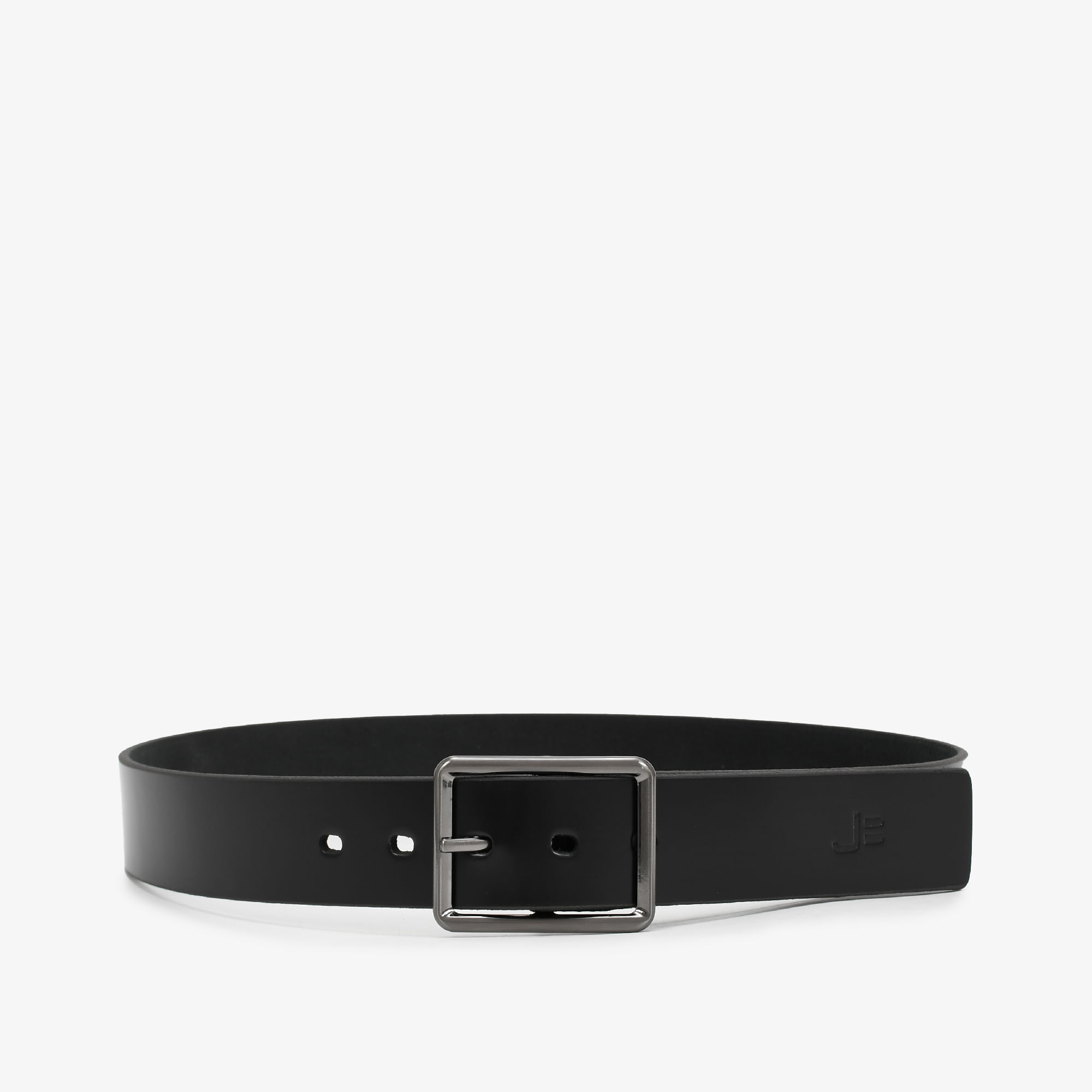 Cinto Masculino Preto Couro Fivela Lisa