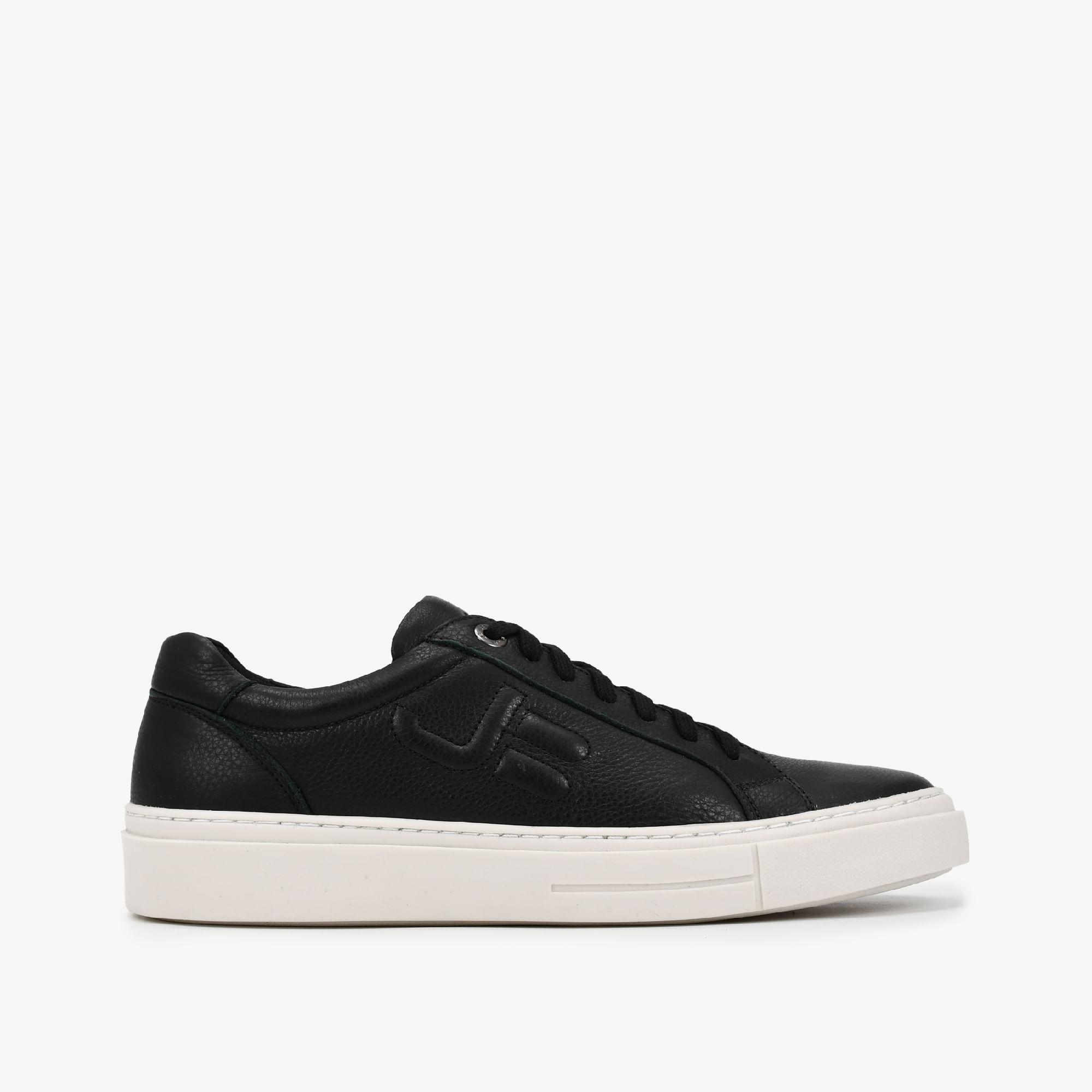 Tênis Masculino Preto Couro