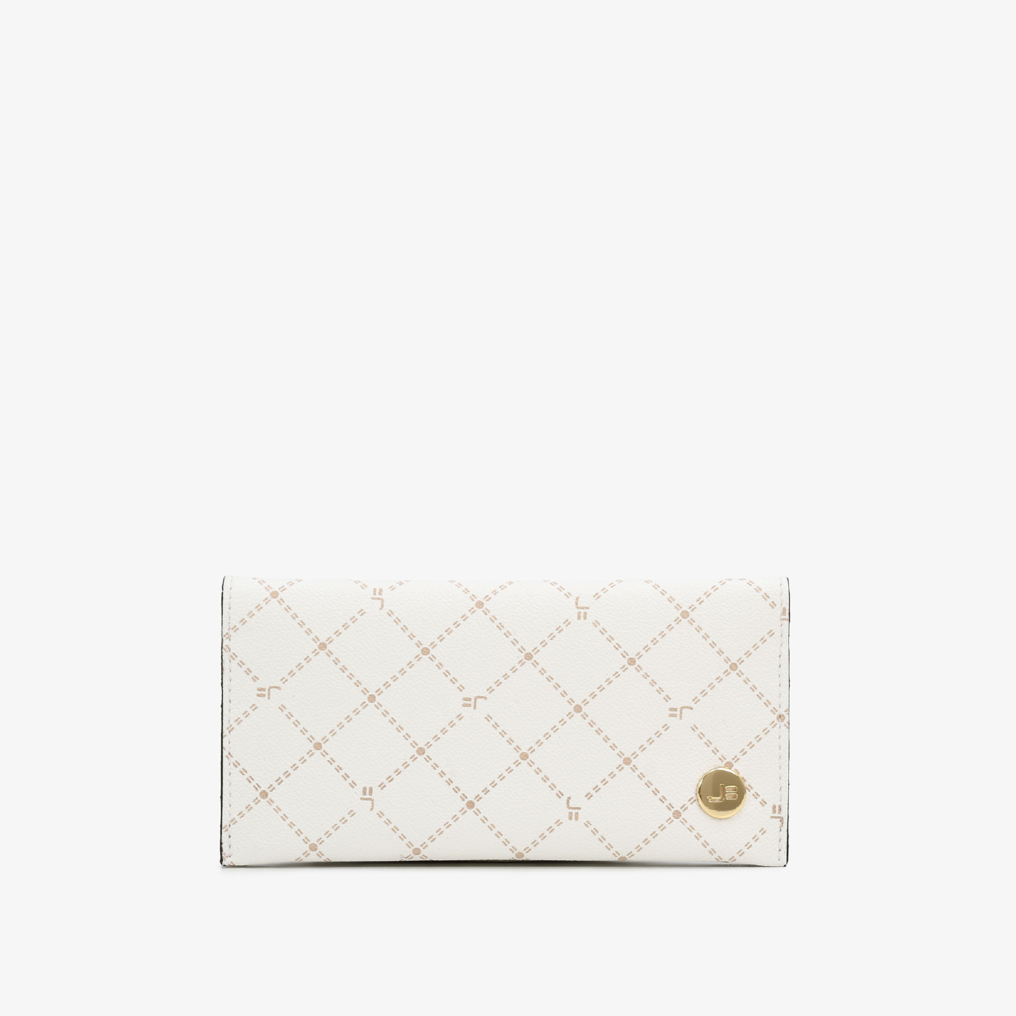 Carteira Envelope Nude Off White Monograma Jb