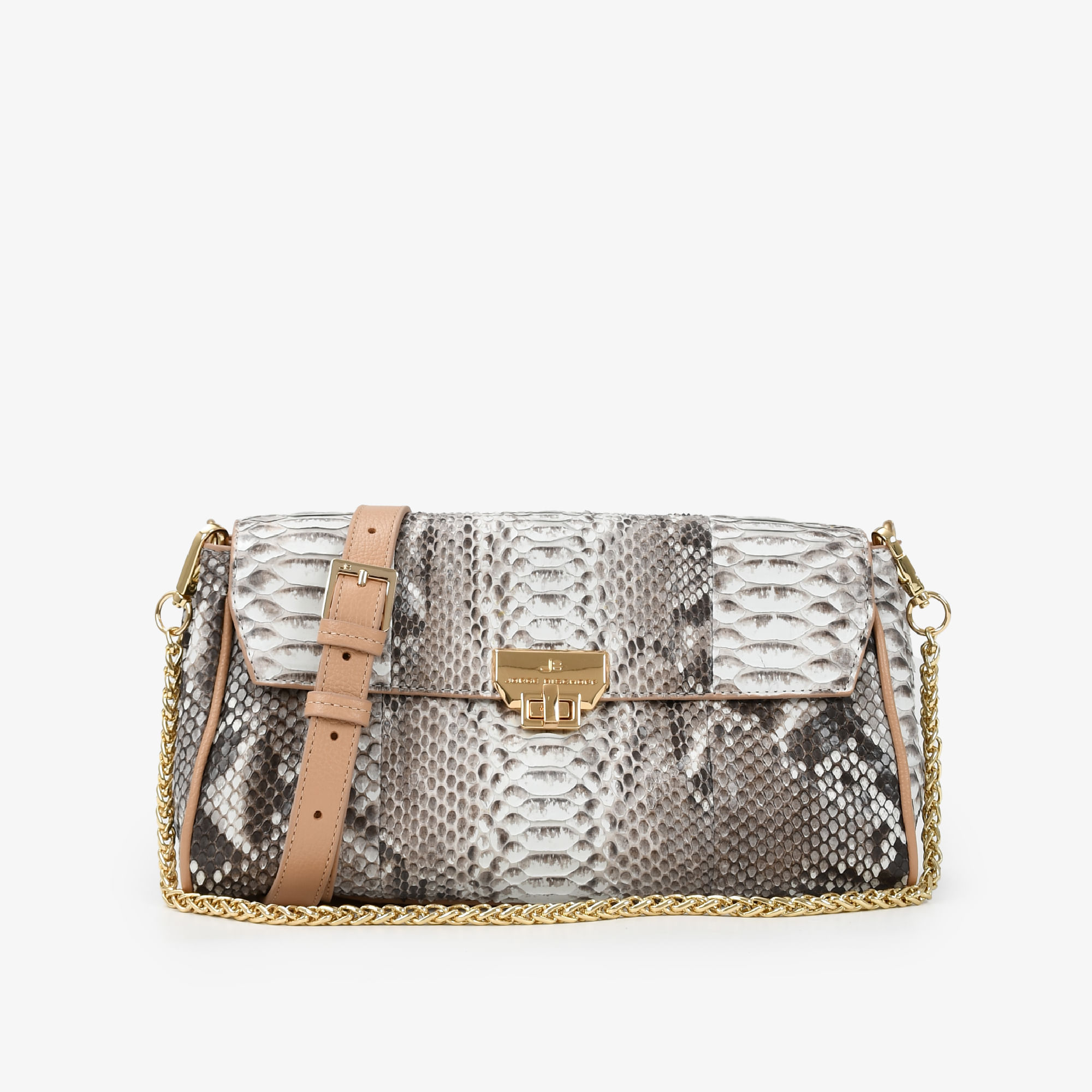 Bolsa Transversal Nude Cobra Python