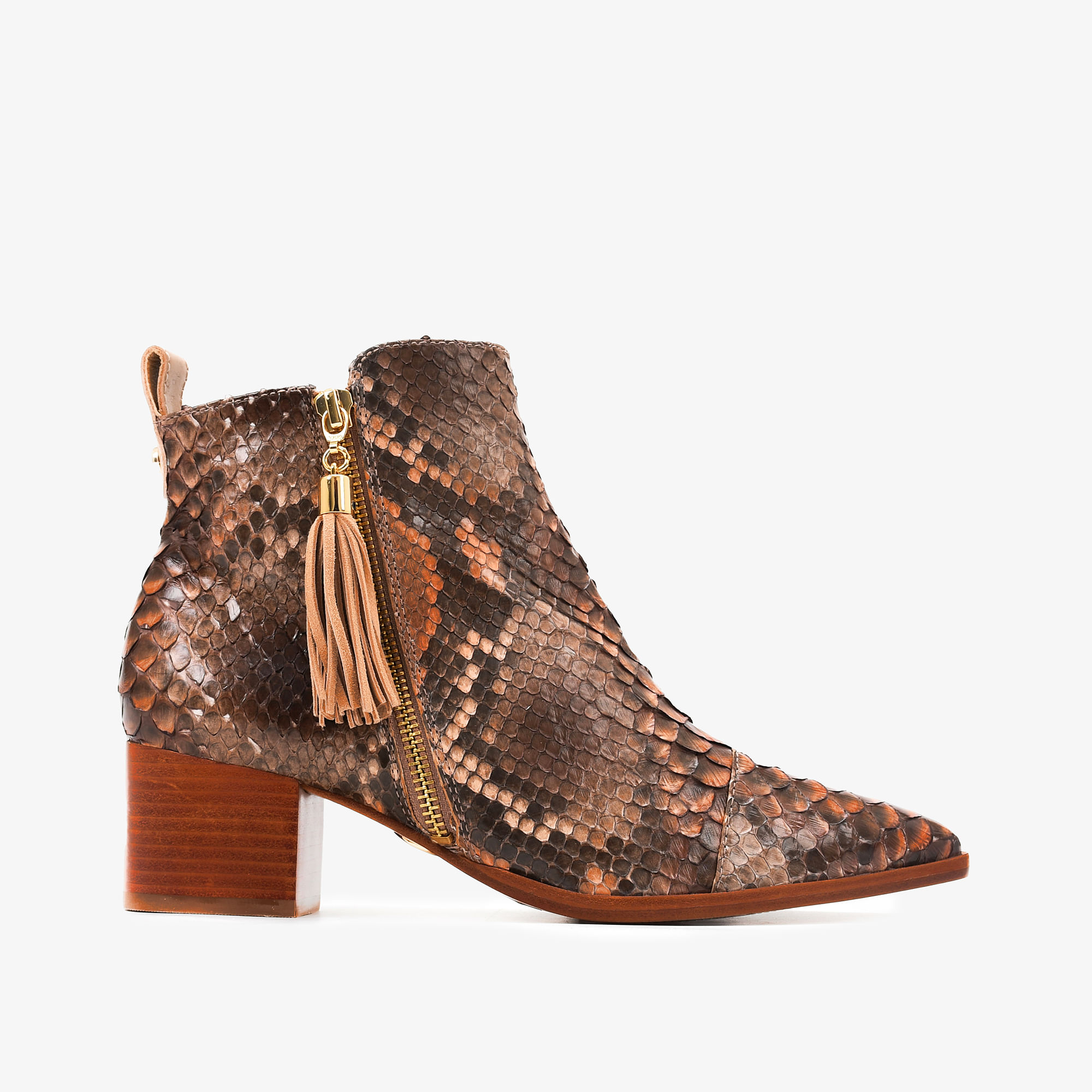 Bota Marrom Licor Cobra Python