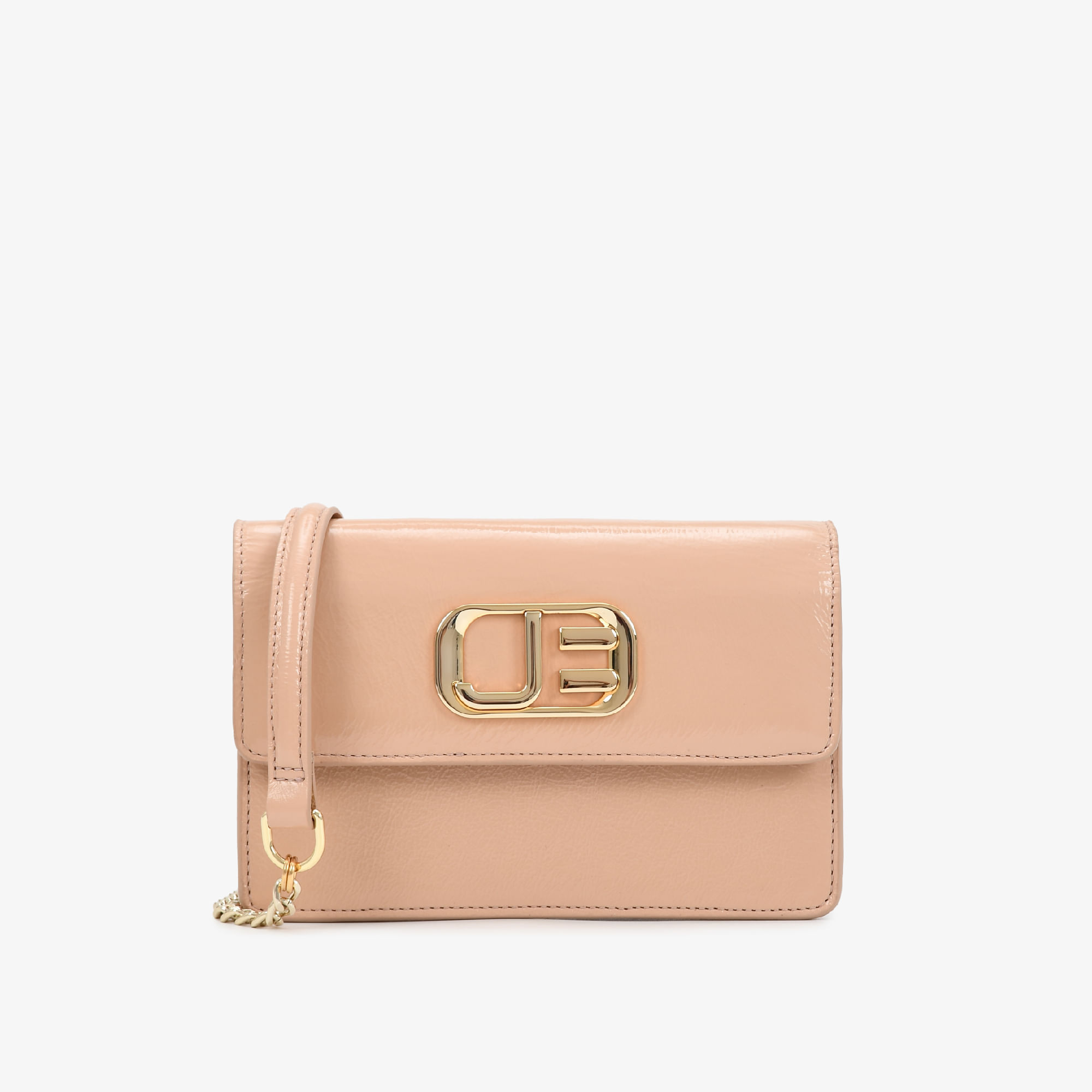 Bolsa Transversal Nude Couro