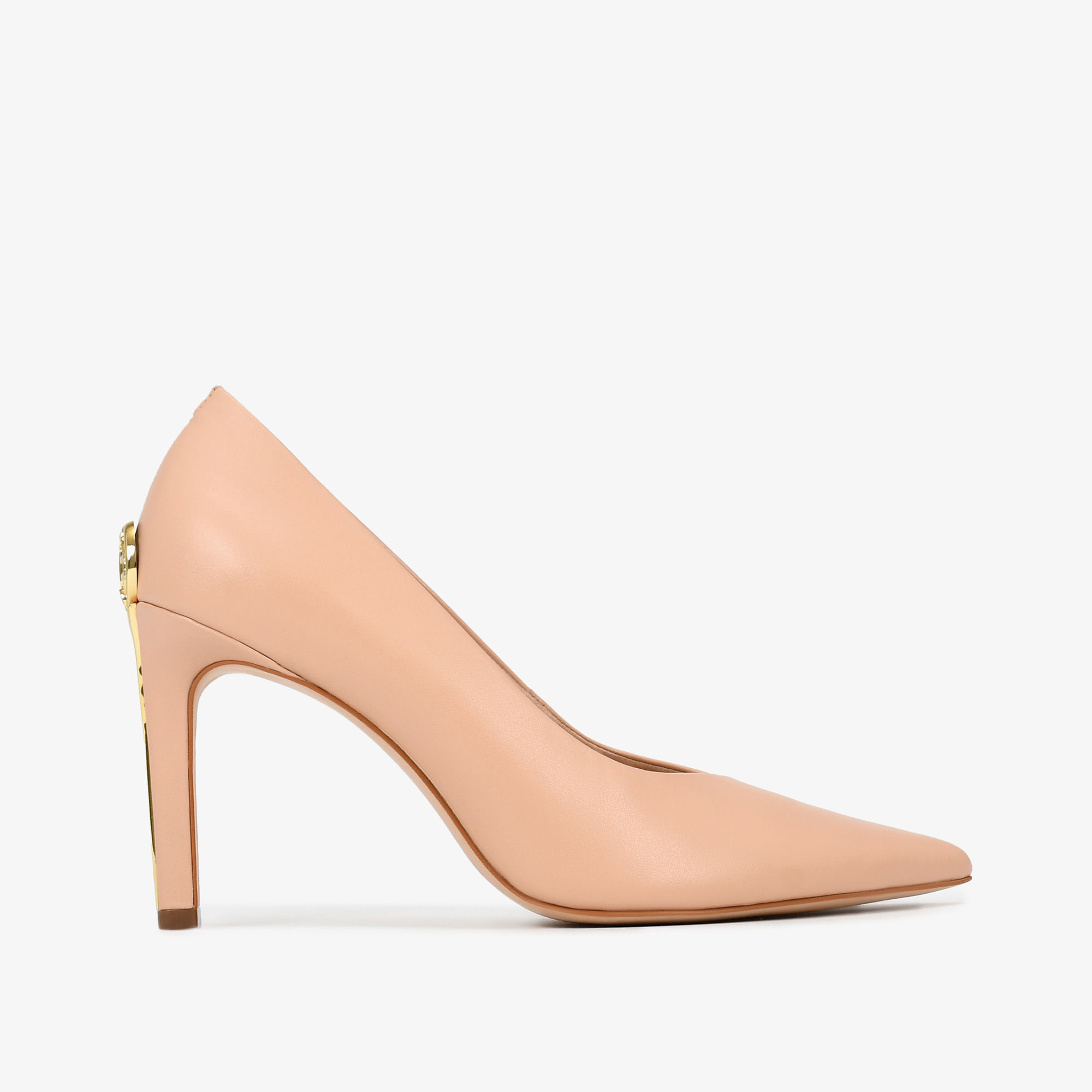 Scarpin Salto Alto Mandala JB Nude Couro