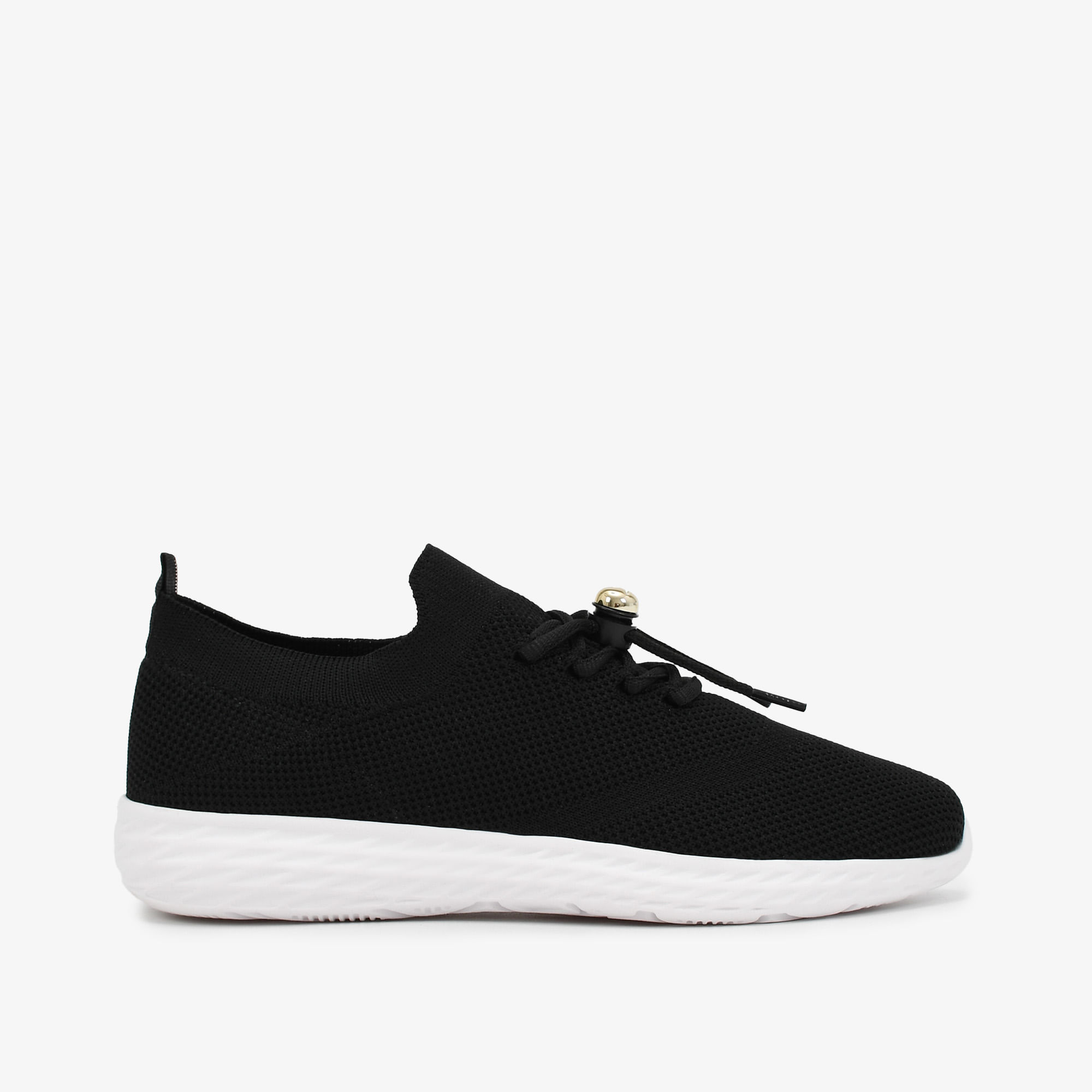 Tênis Tecido Knit Preto