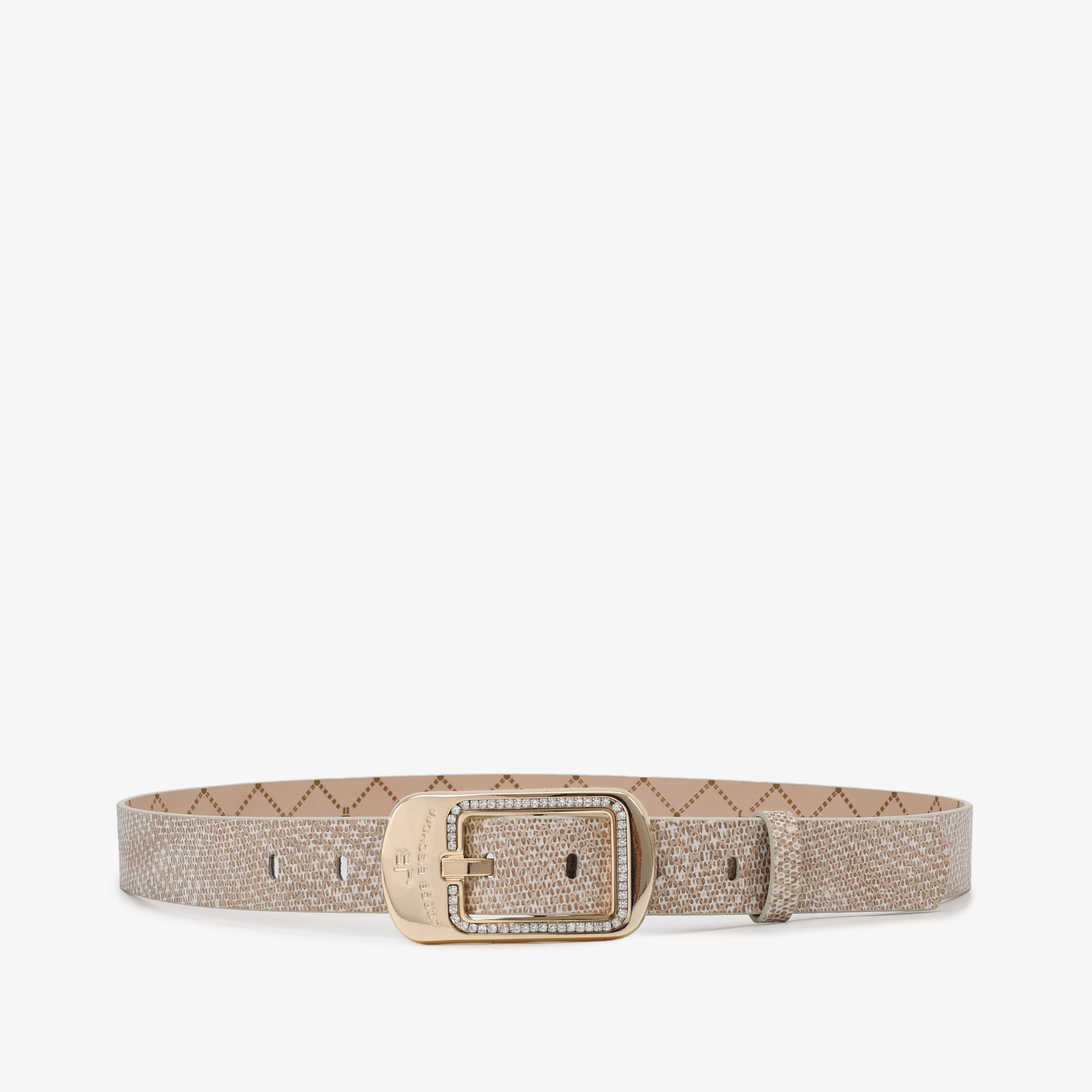 Cinto Off White Monograma Jb Couro