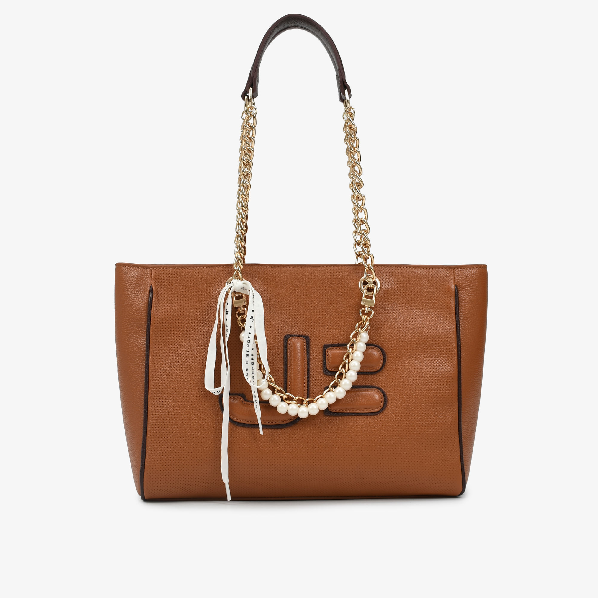 Bolsa Shopping Marrom Caramelo Jb Couro