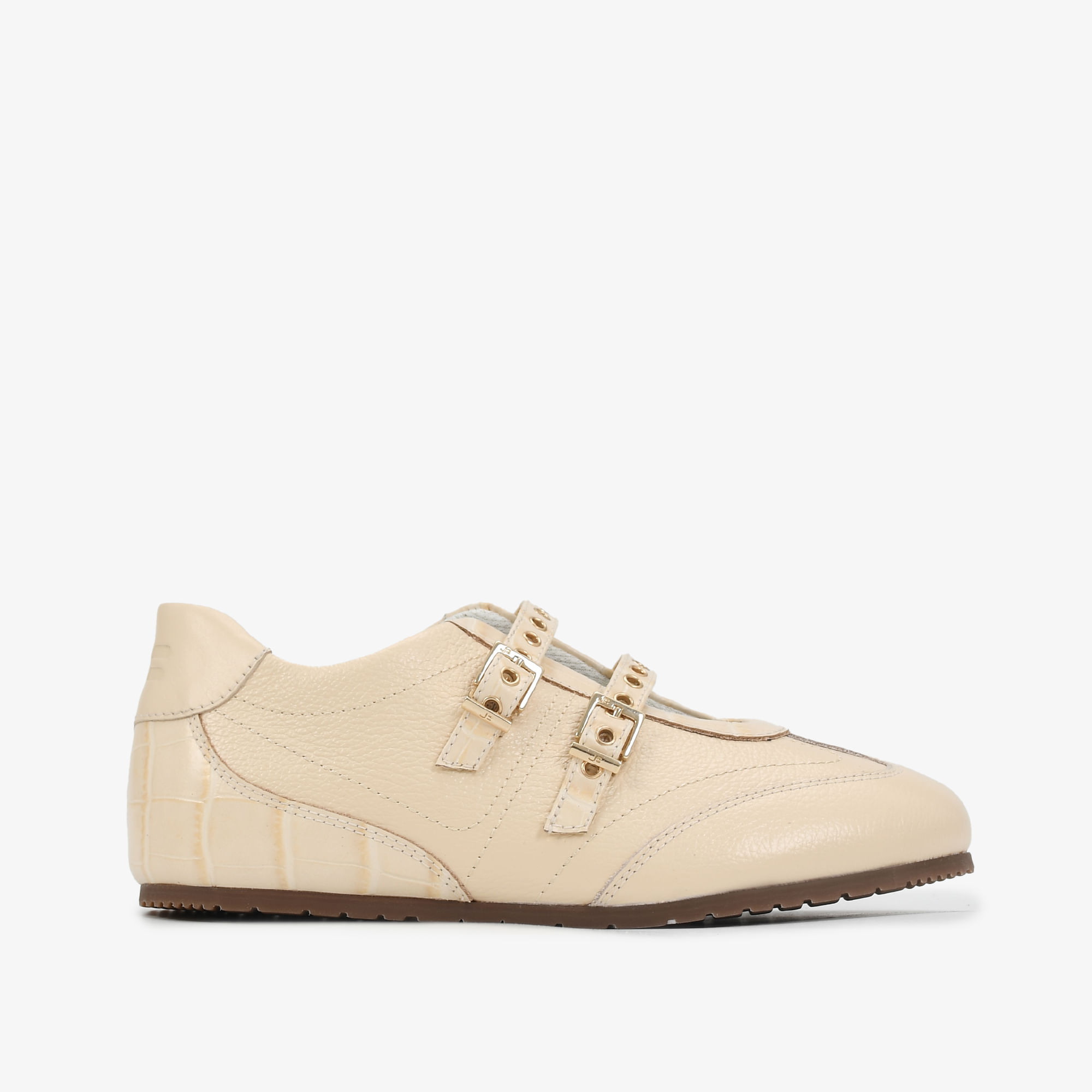 Tênis Sapatilha Amarelo Butter Couro Croco