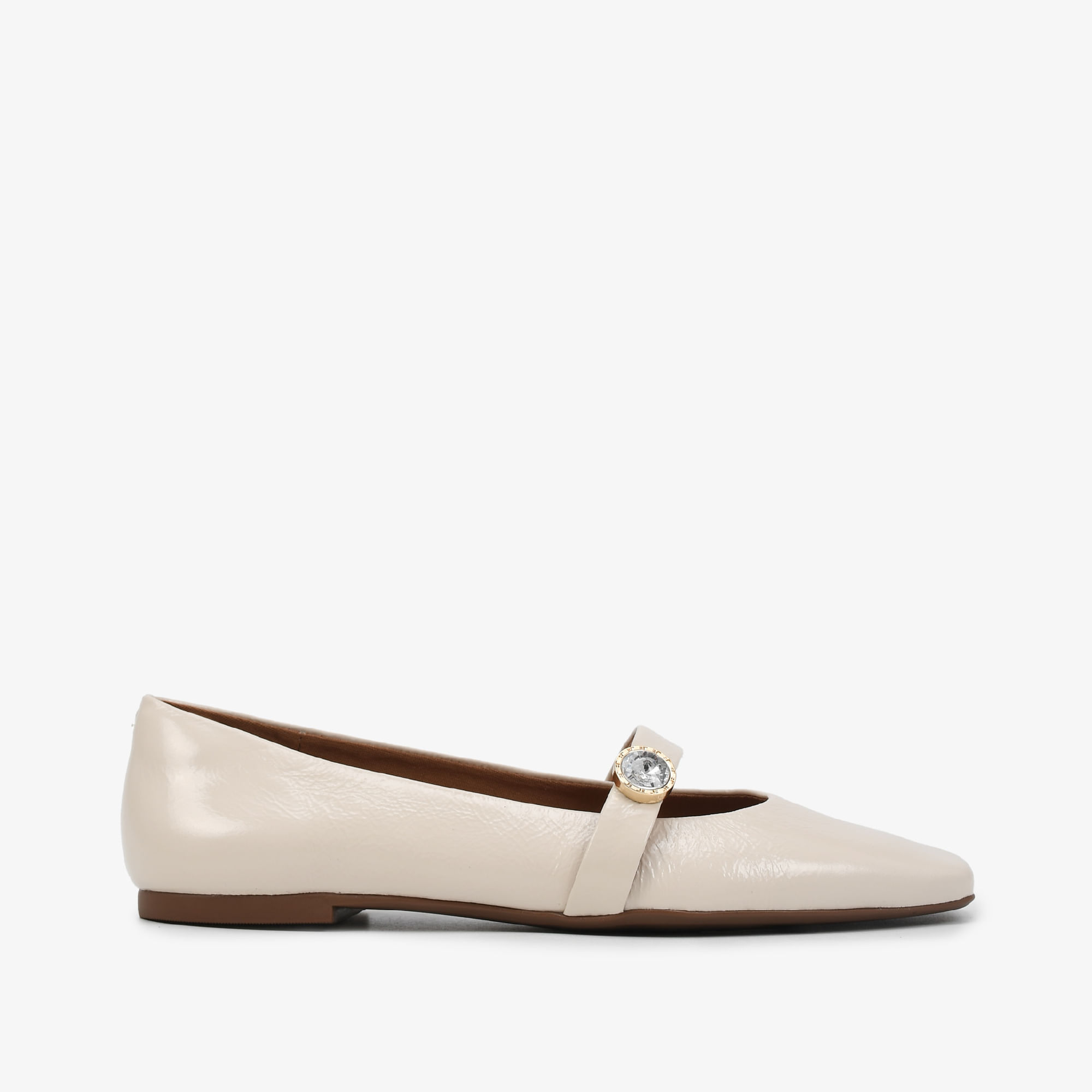 Sapatilha Off White Couro