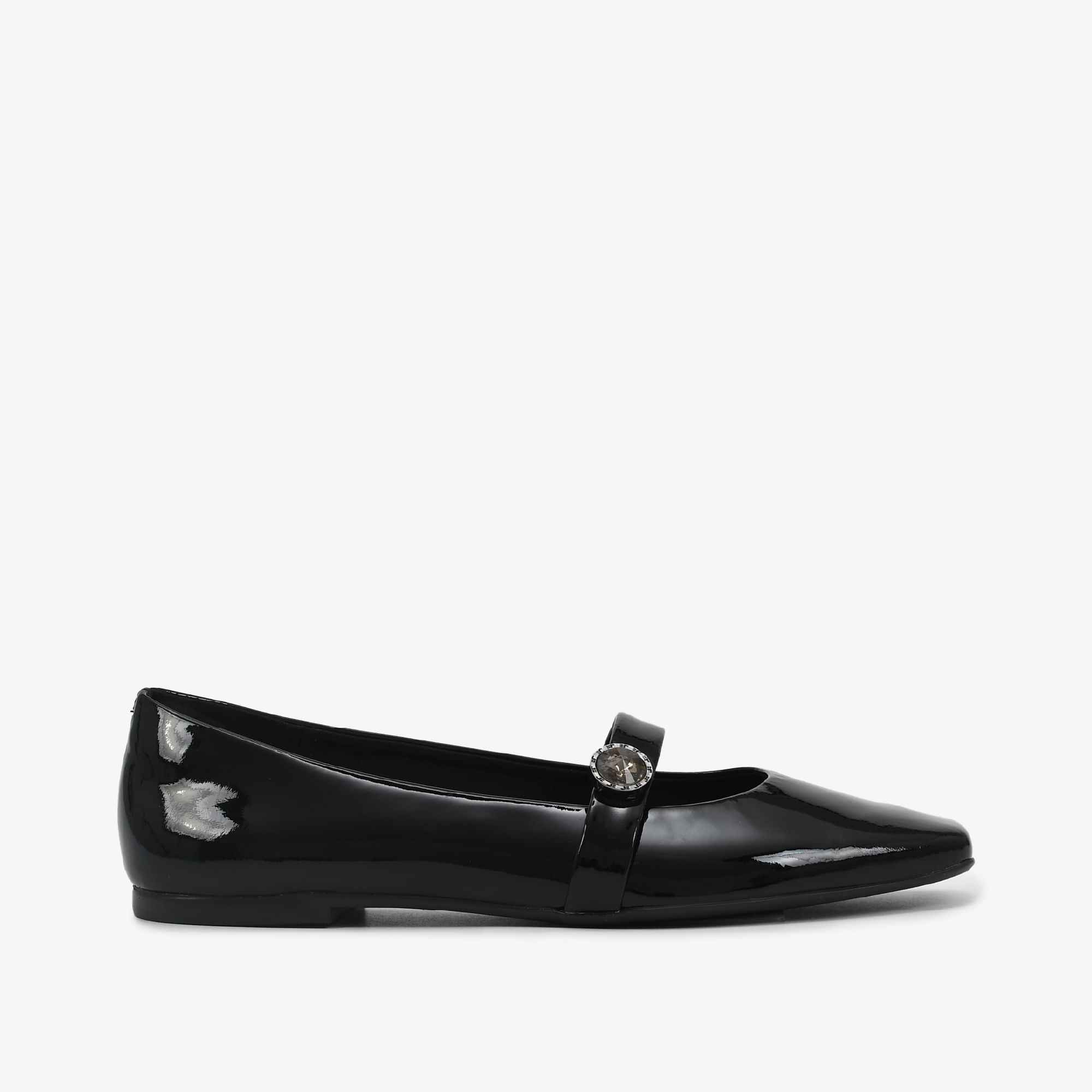 Sapatilha Preto Couro