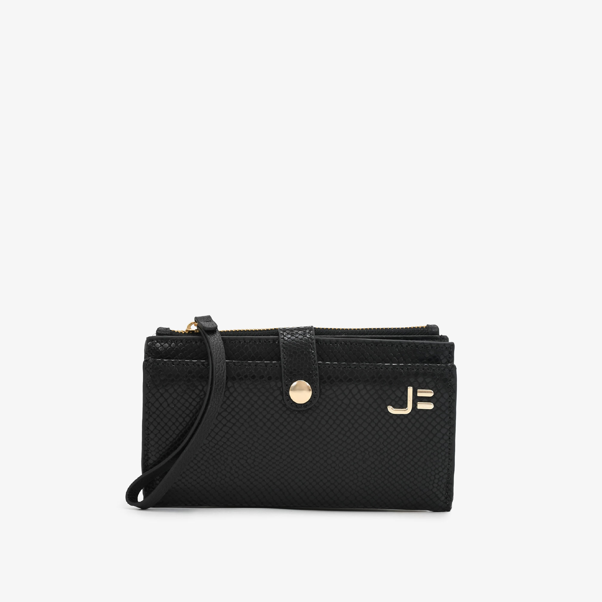 Carteira Envelope Preto Couro