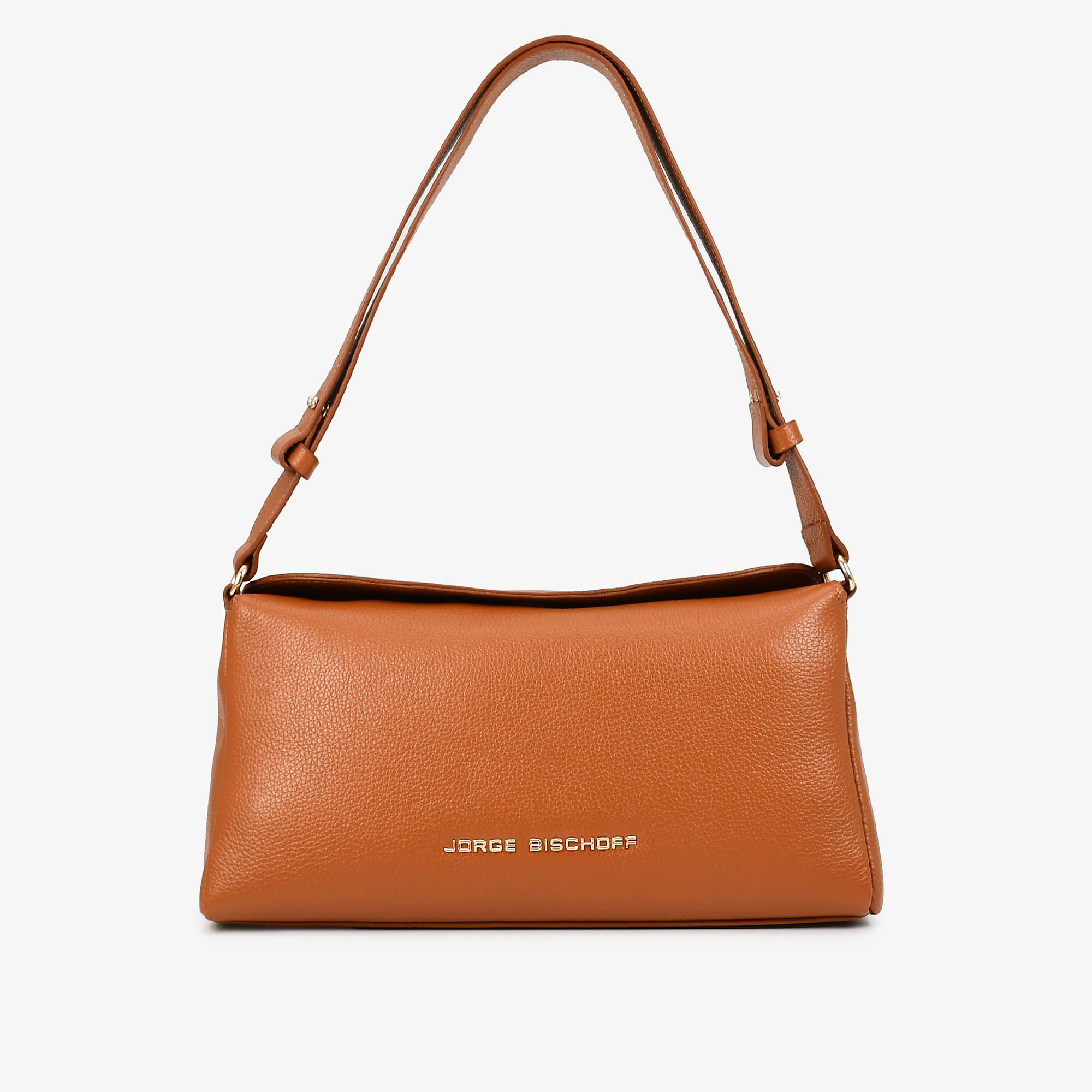 Bolsa De Ombro Marrom Caramelo Couro