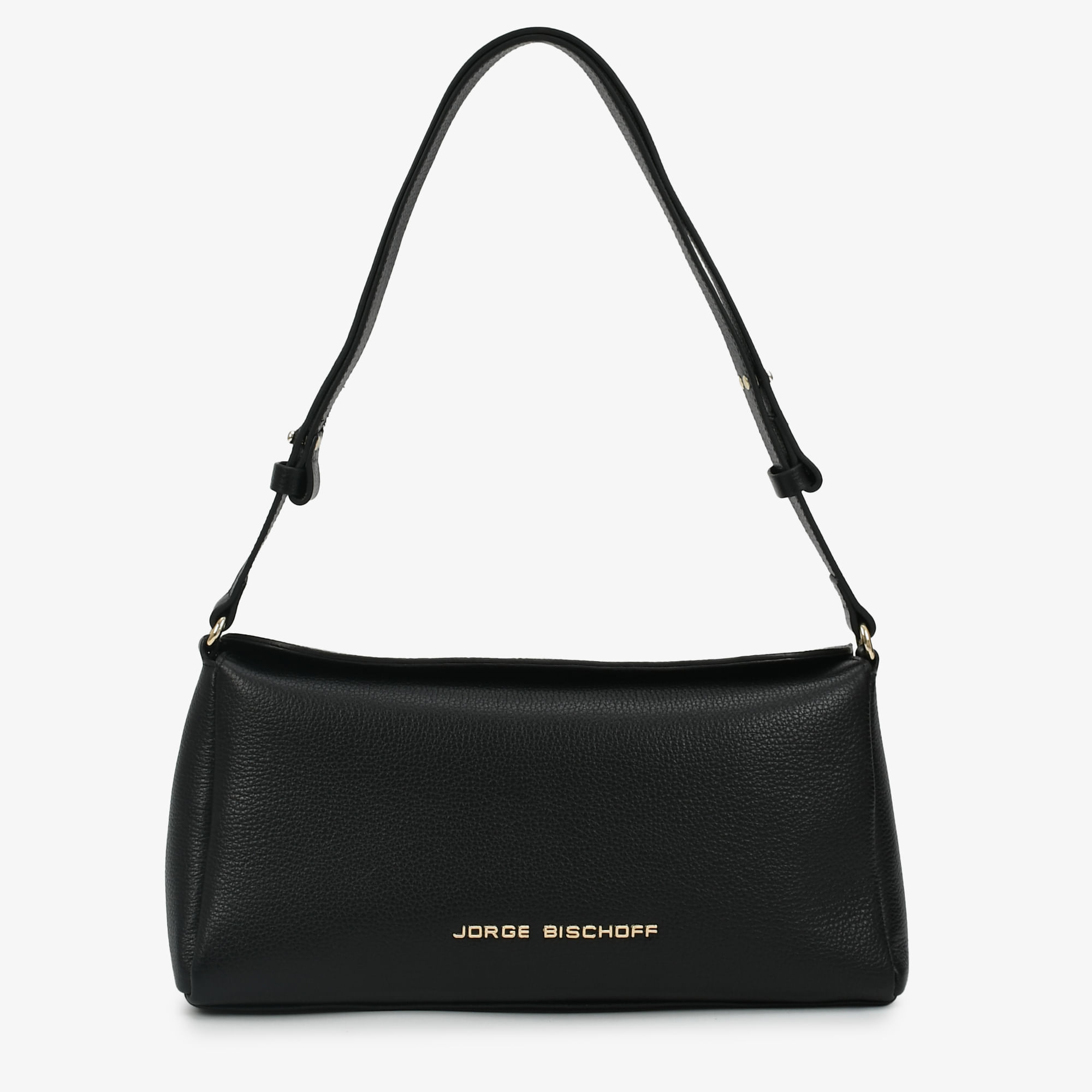 Bolsa De Ombro Preto Couro
