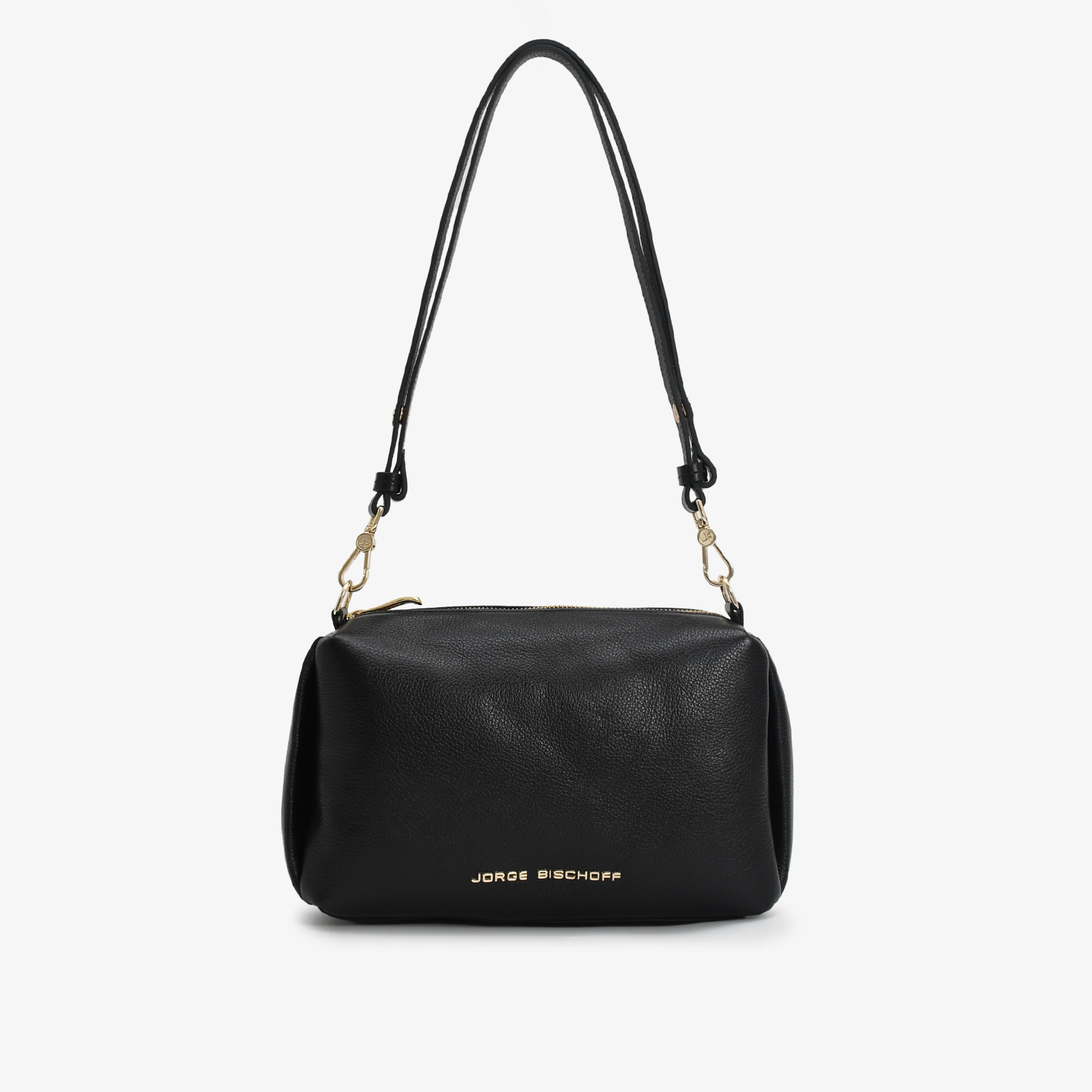 Bolsa Transversal Preto Couro