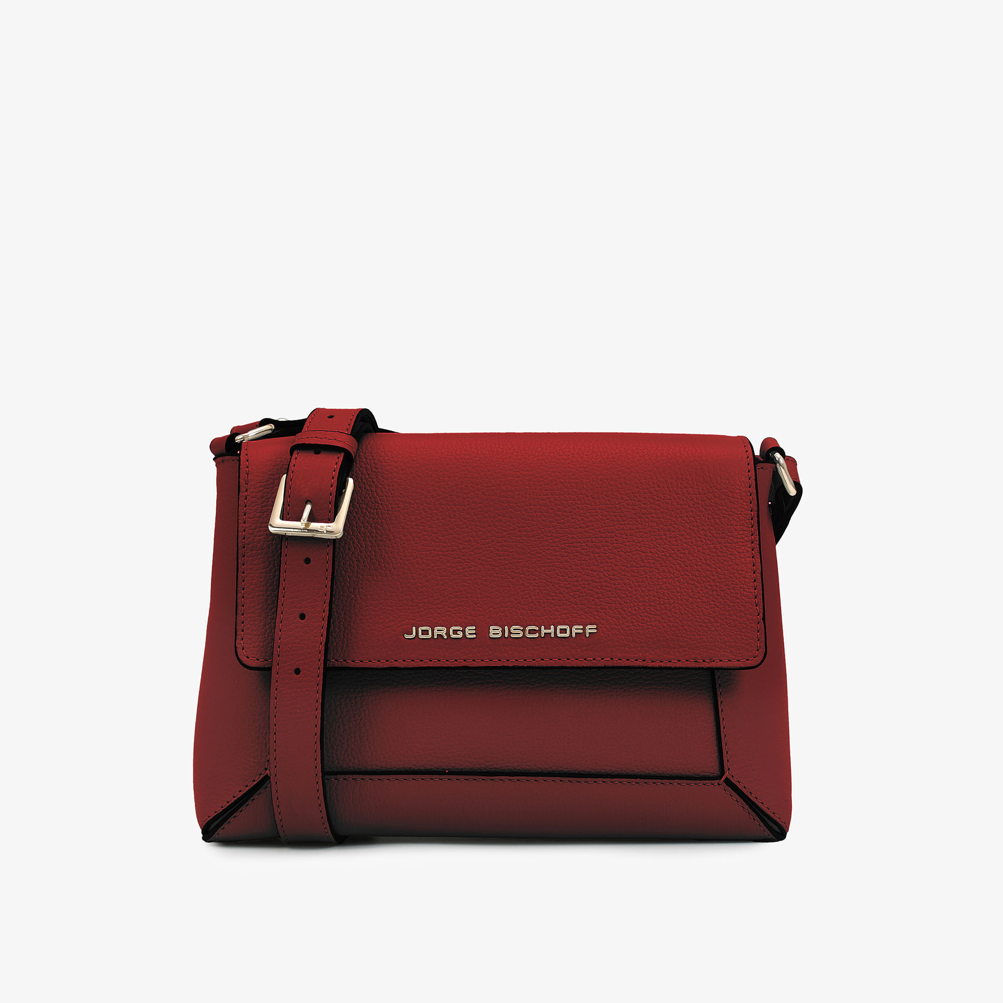 Bolsa Transversal Vermelho Couro
