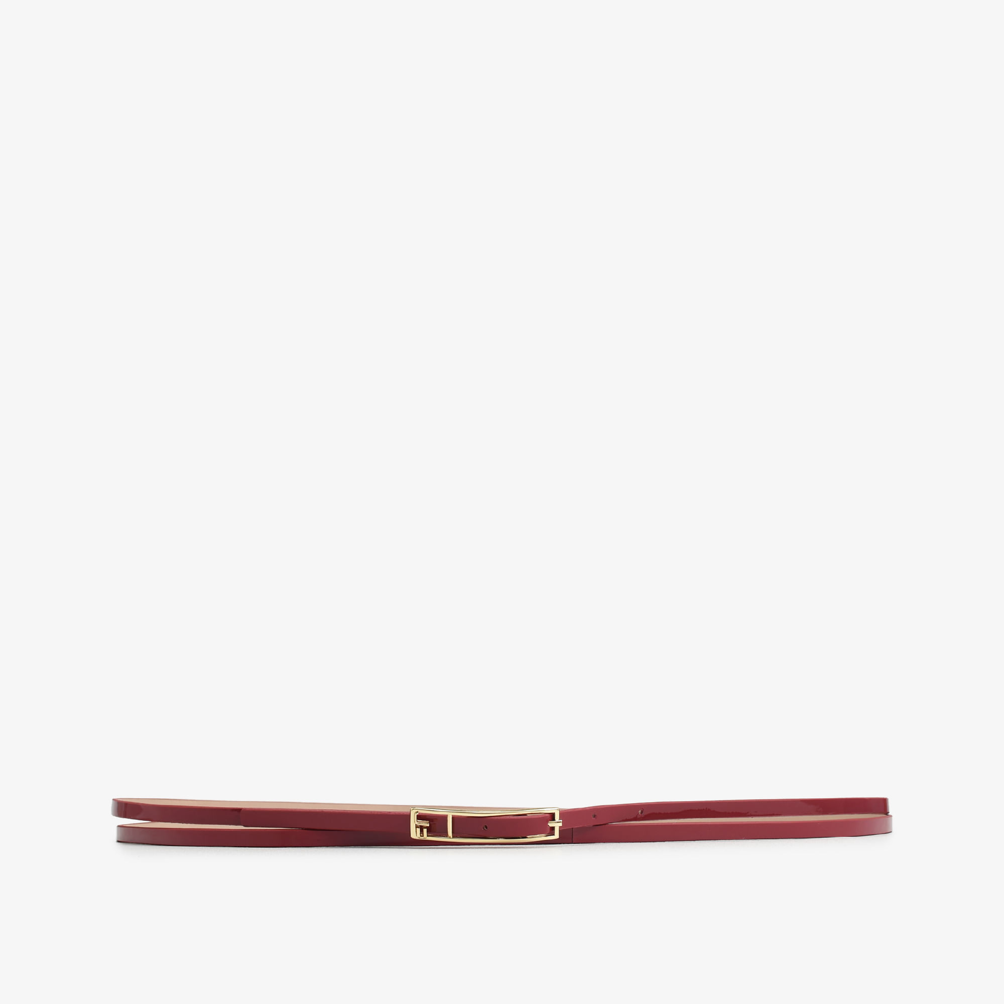 Cinto Fivela Jb Vermelho Berry Couro