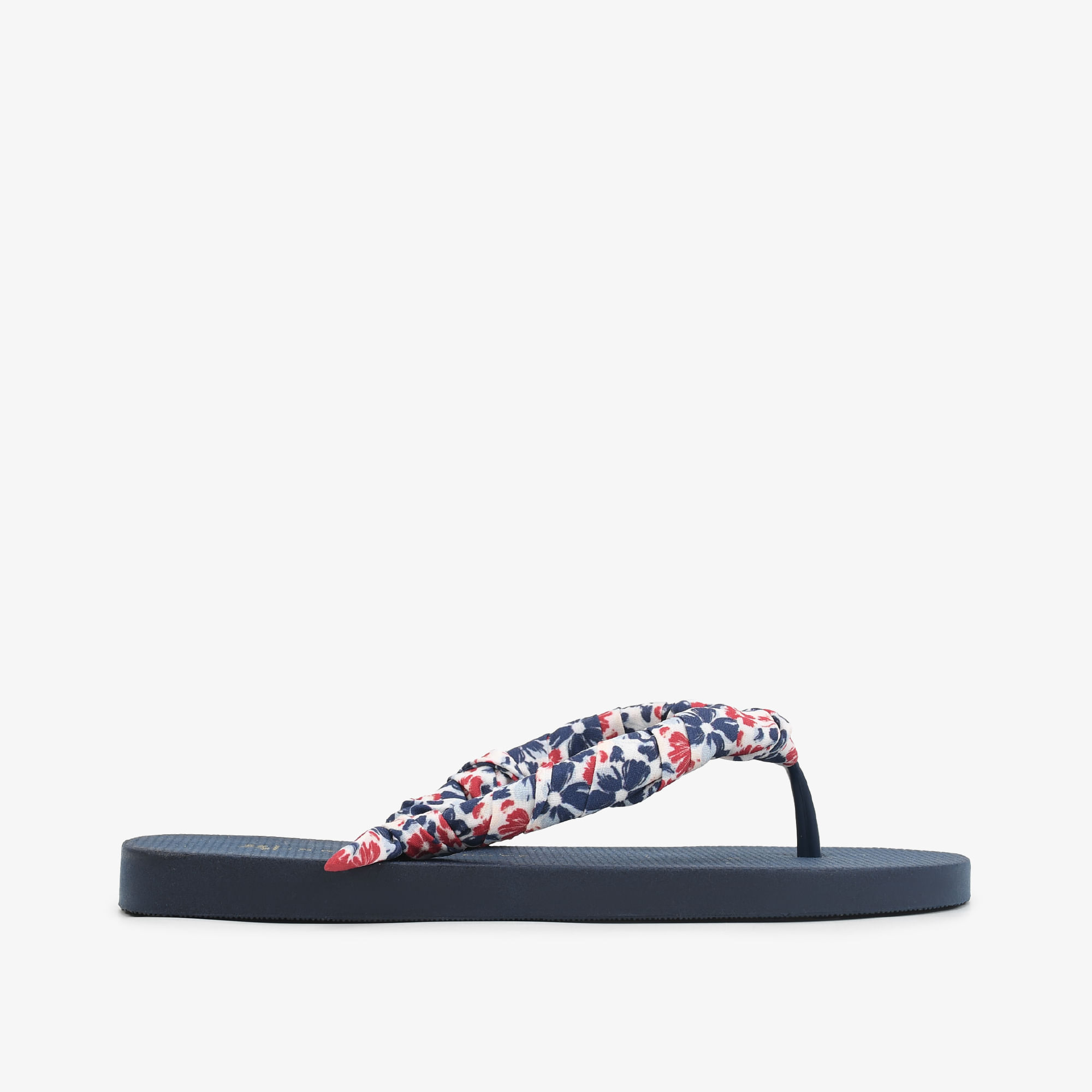 Chinelo Flat Azul Marinho Lenço