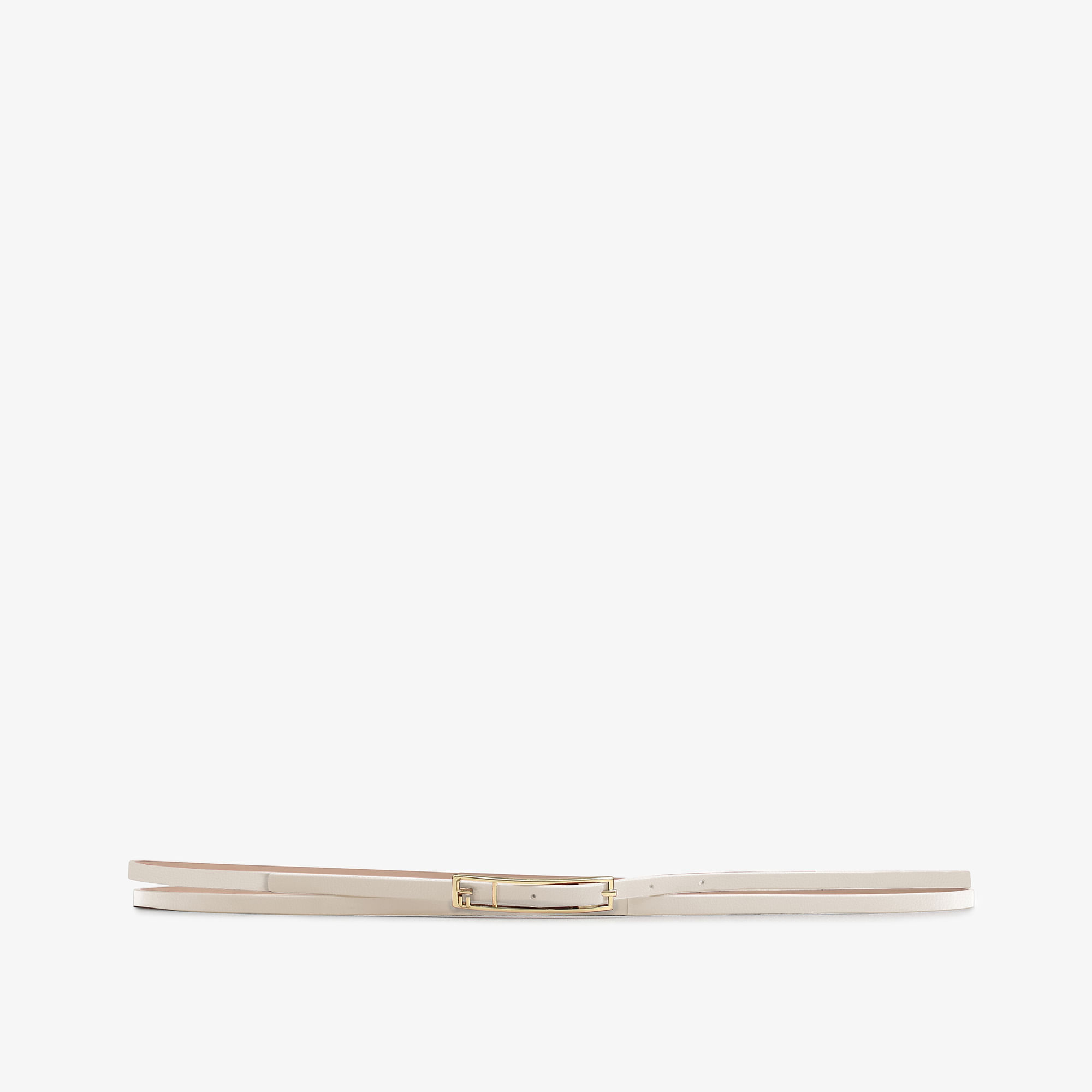 Cinto Fivela Jb Off White Couro