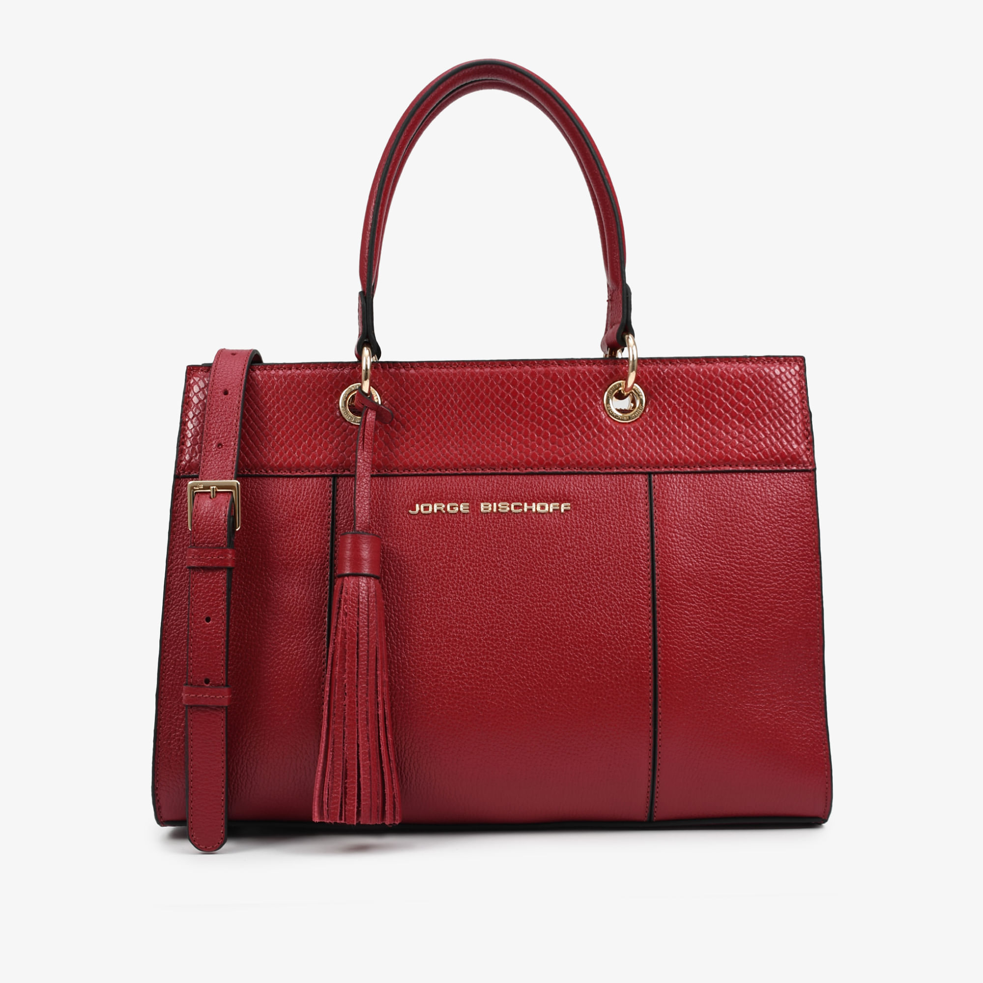Bolsa Tote Vermelho Berry Couro