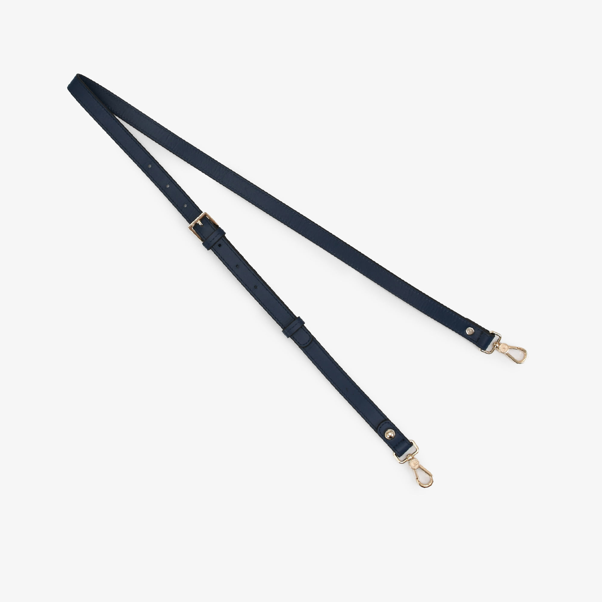 Alça De Bolsa Azul Lunar Couro