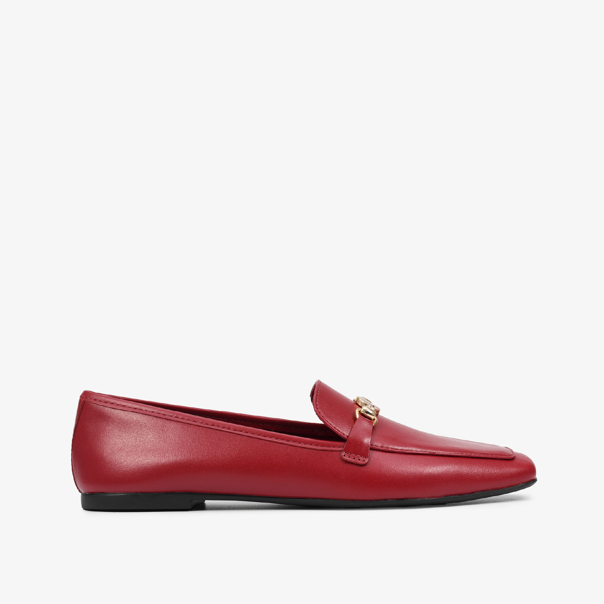Loafer Bridão Vermelho Berry Couro
