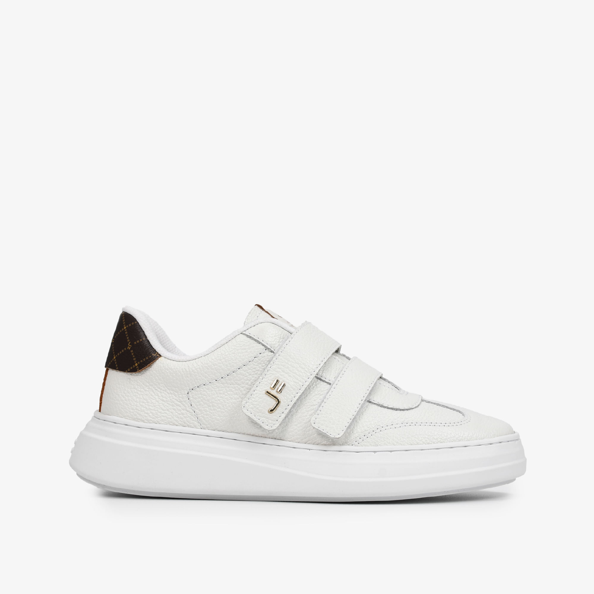 Tênis Branco Monograma Jb Couro