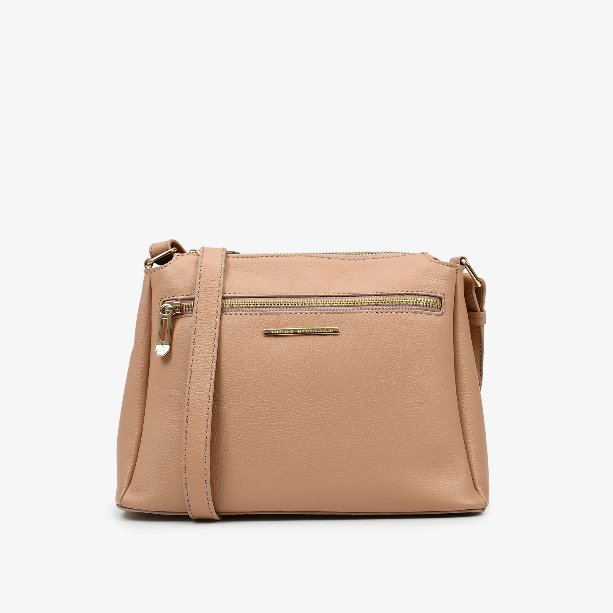 Bolsa Transversal Nude Couro