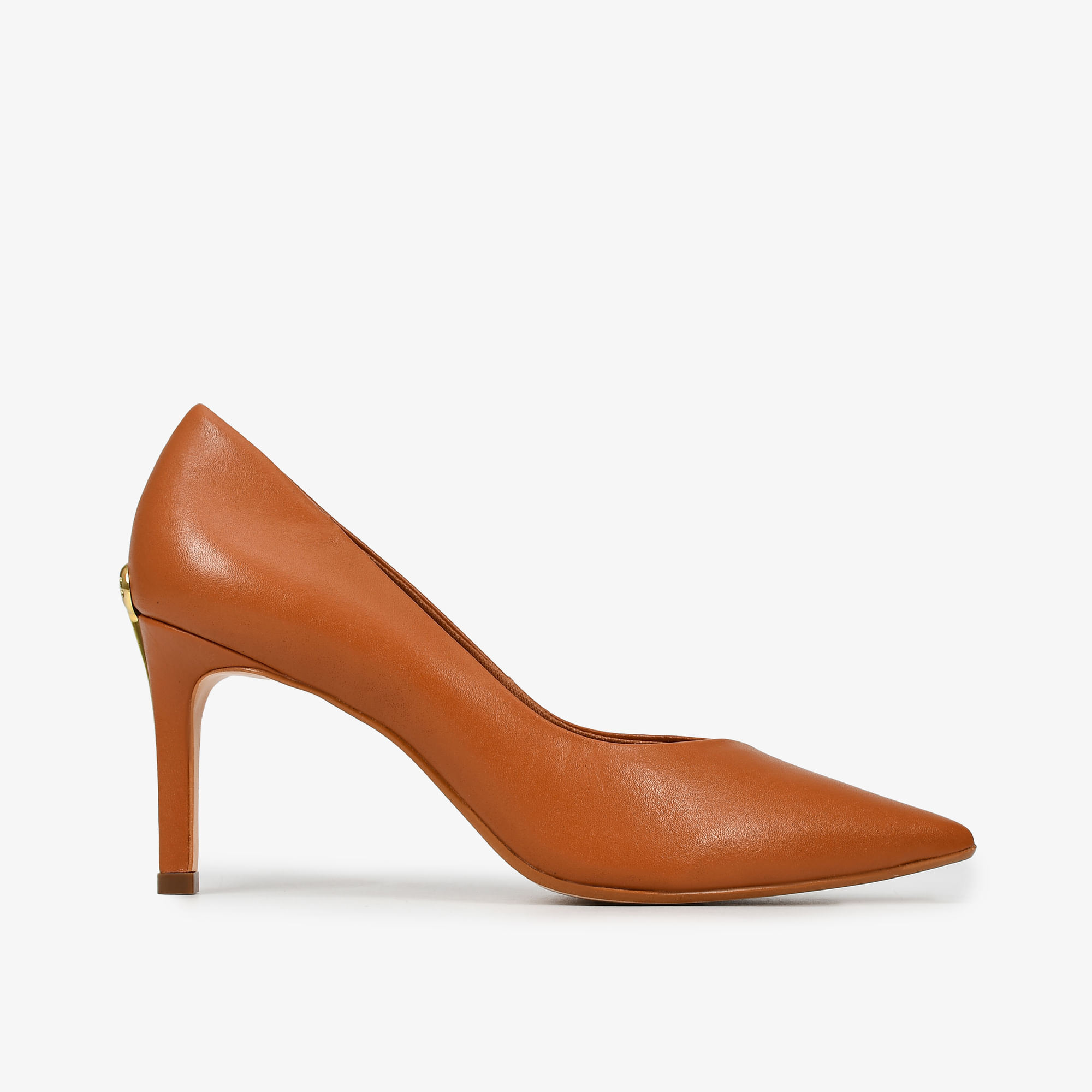 Scarpin Marrom Caramelo Mandala JB Couro