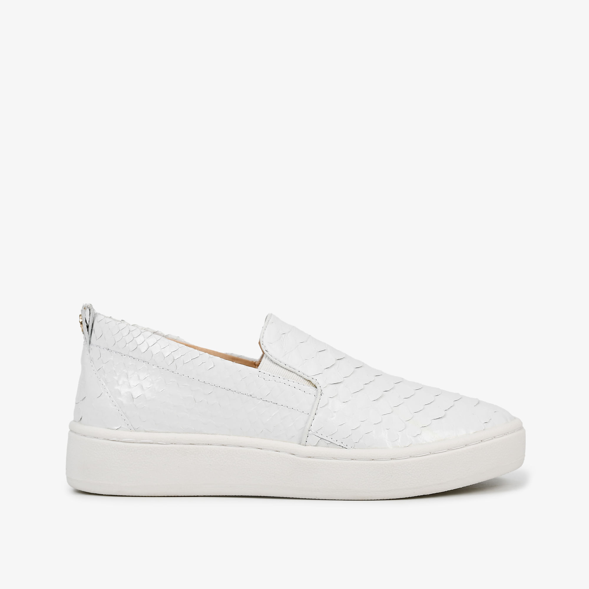 Tênis Slip On Branco Cobra Python