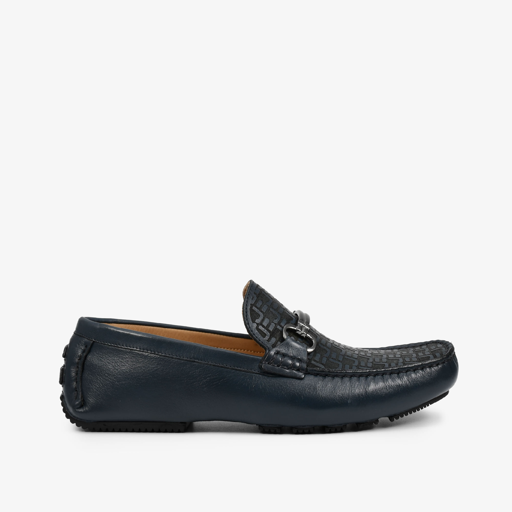 Mocassim Masculino Azul Marinho Couro