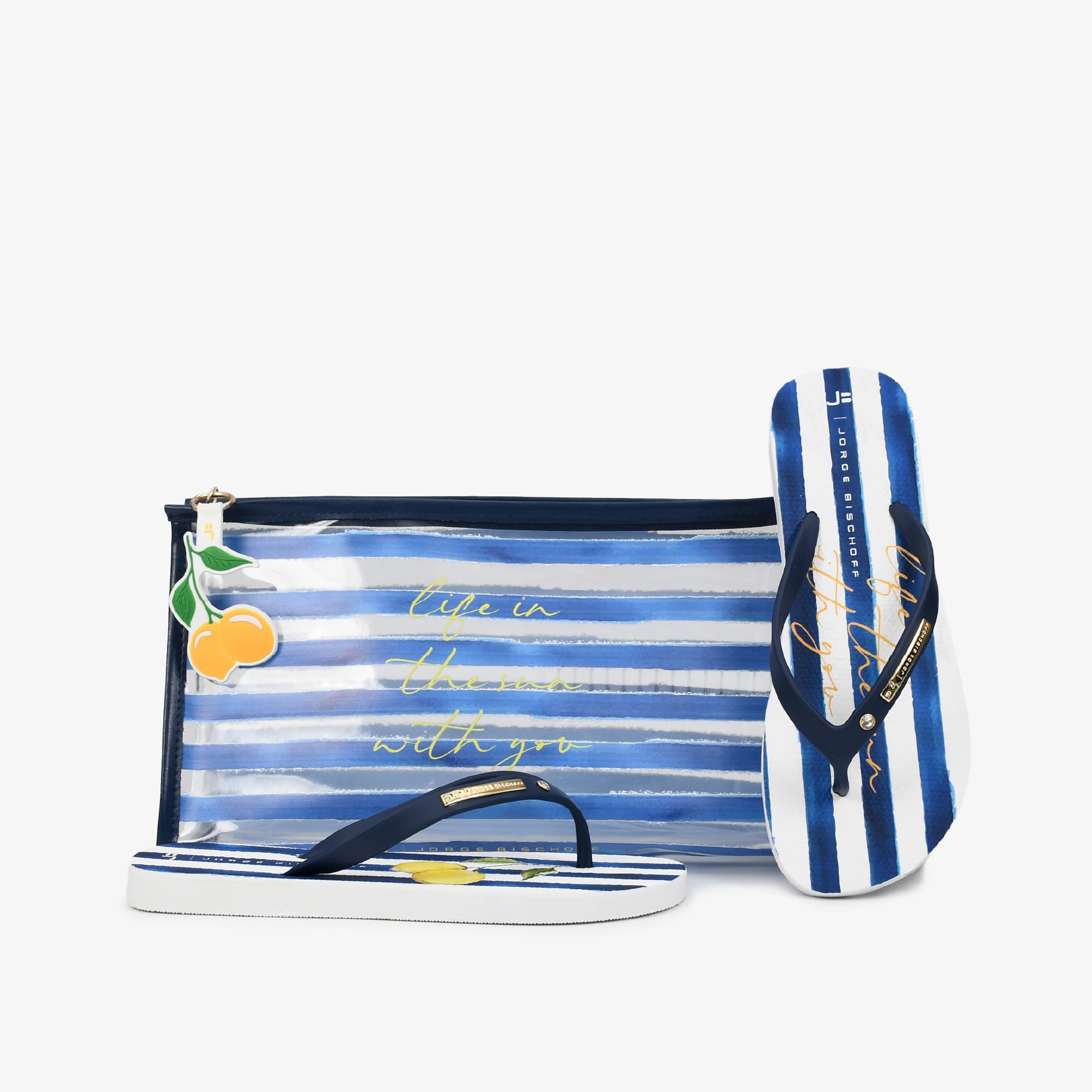 Kit Flat E Necessaire Marinho Lunar Injetado