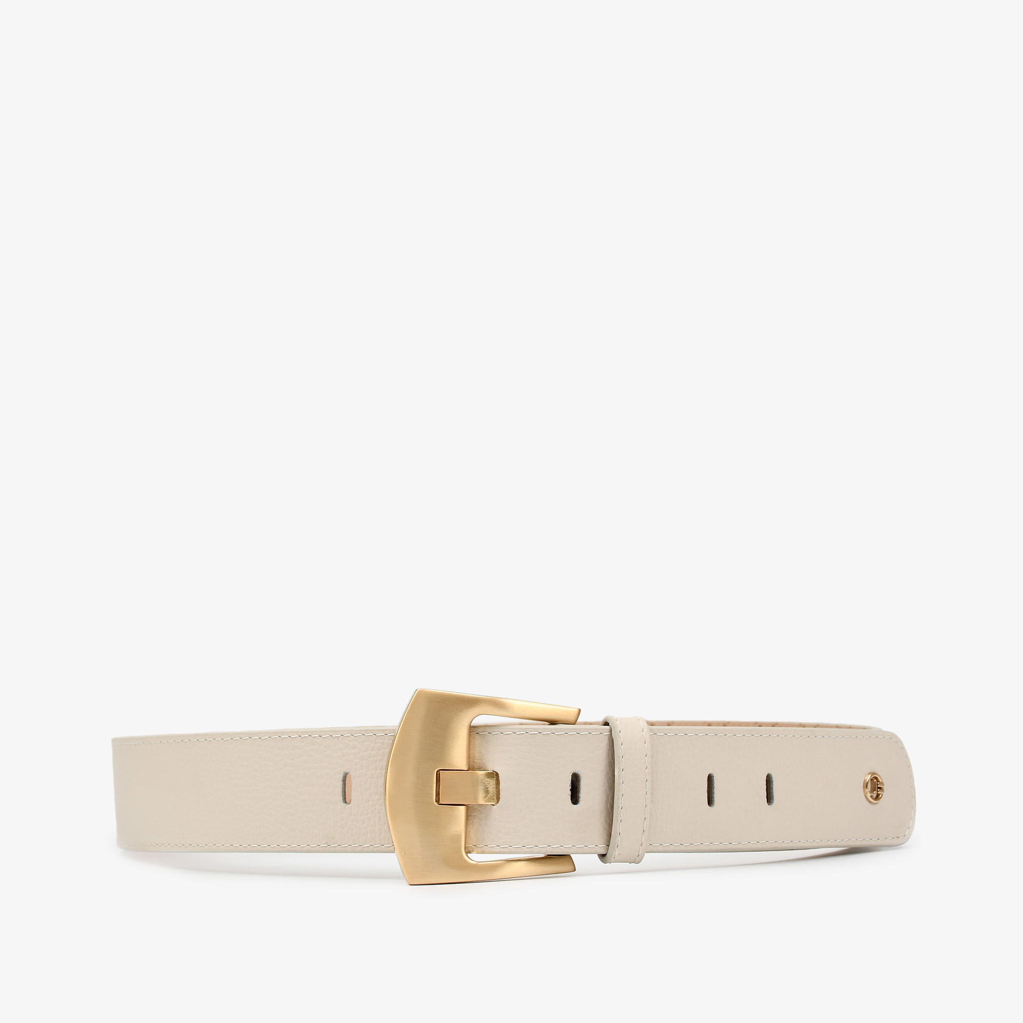 Cinto Off White Brulée Couro