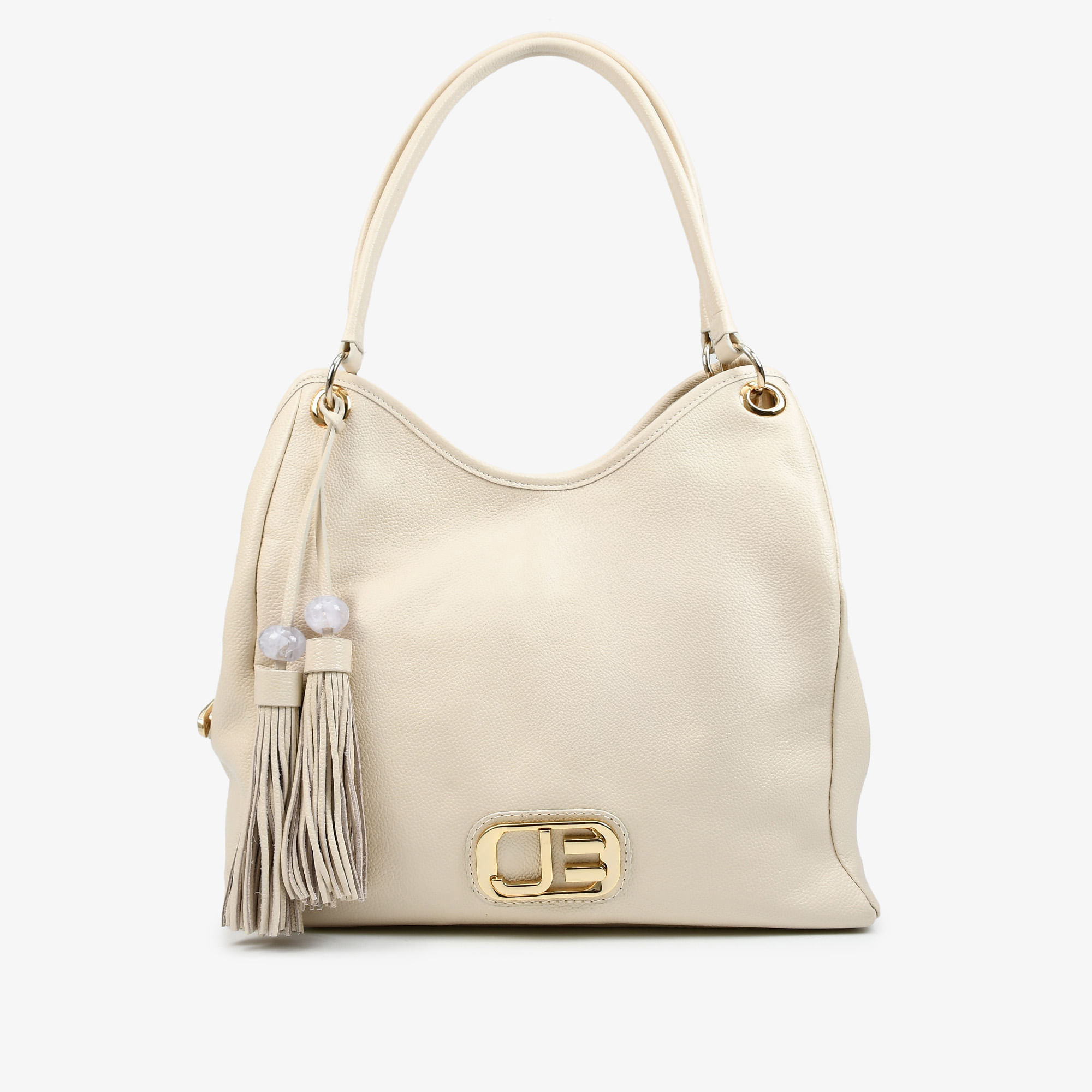 Bolsa Hobo Off White Bruleé Couro