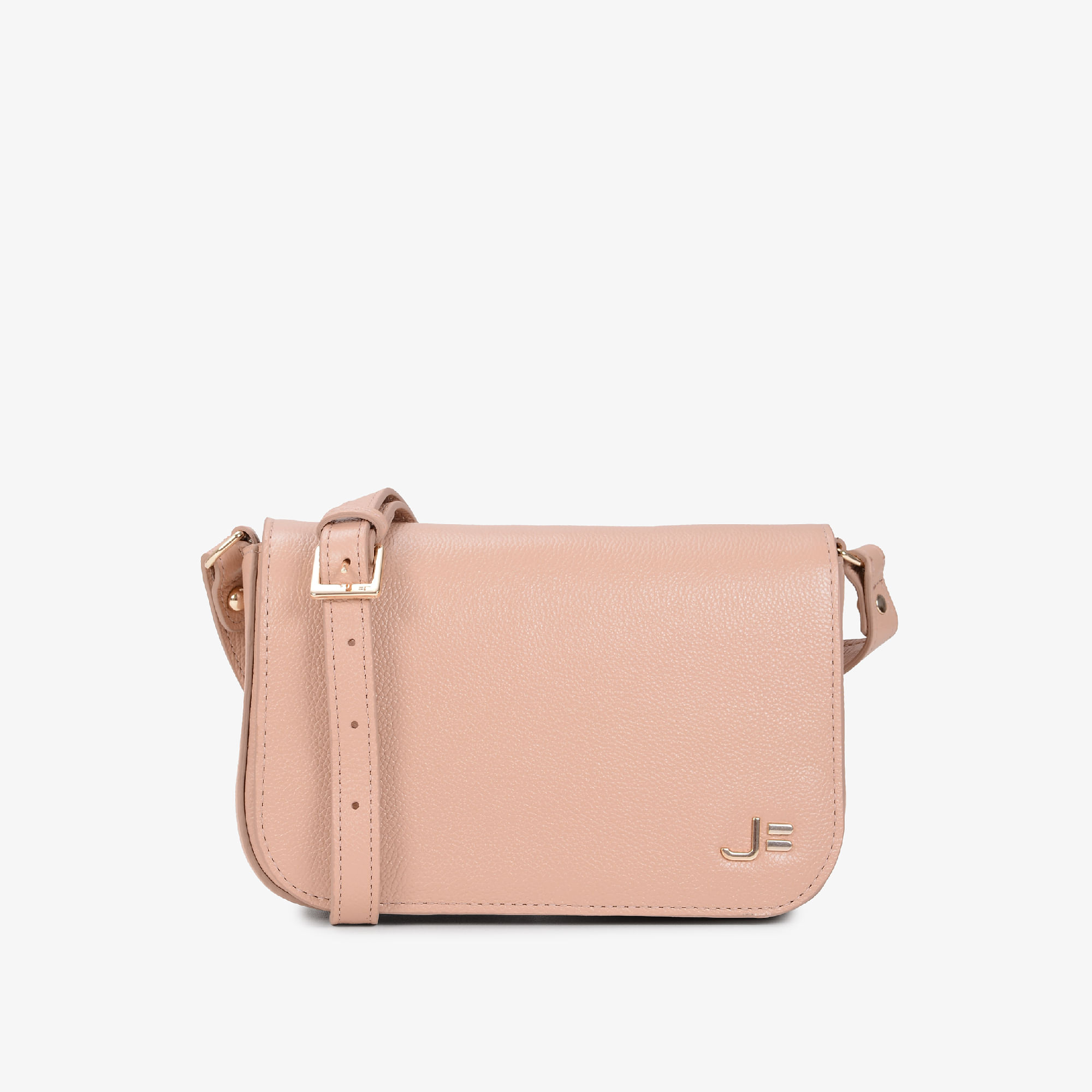 Bolsa Transversal Nude Couro