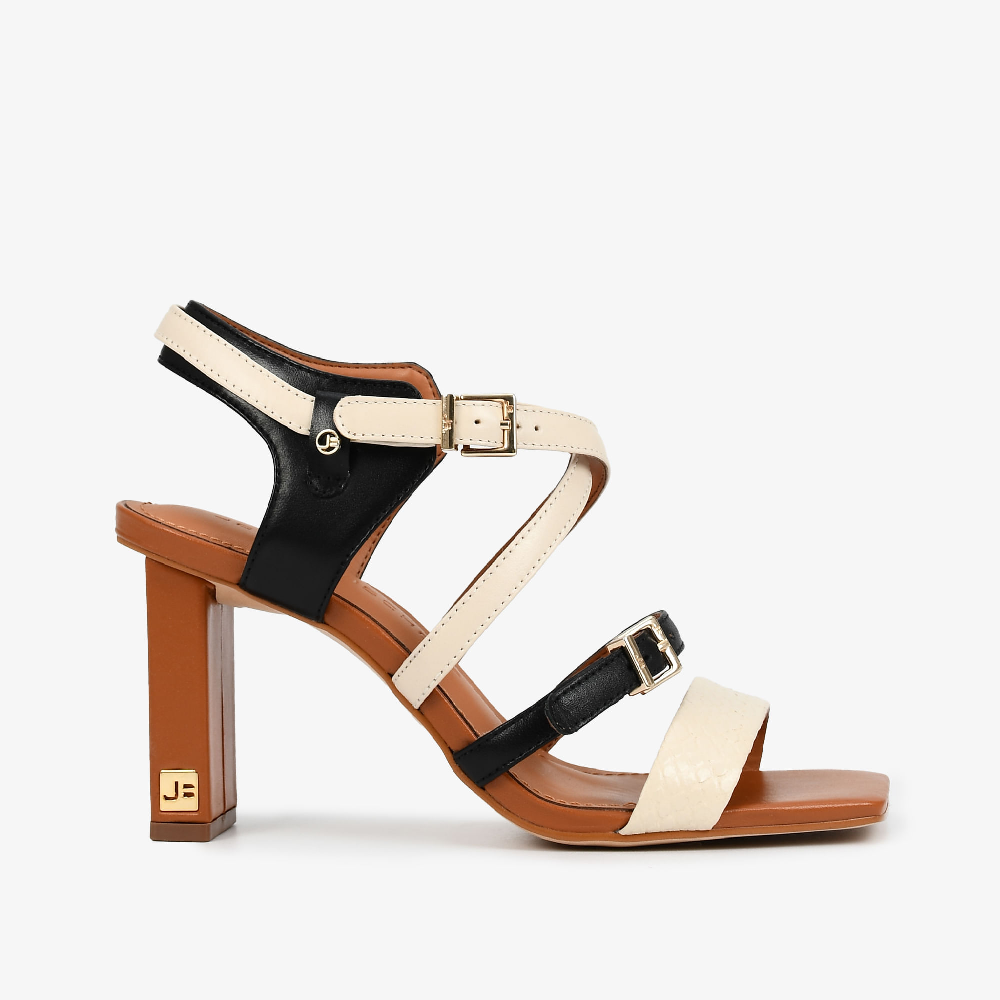 Sandália Off White Bruleé Snake Couro