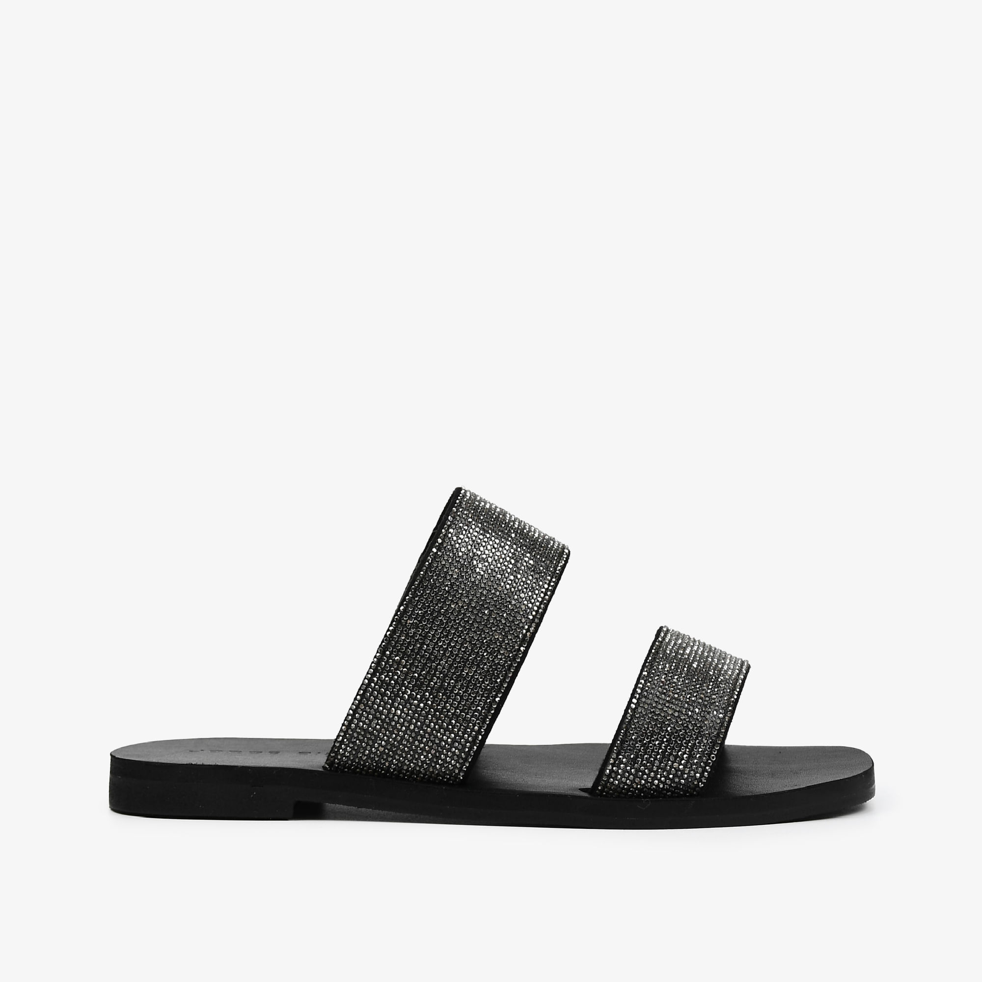 Slide Tiras Hot Fix Preto