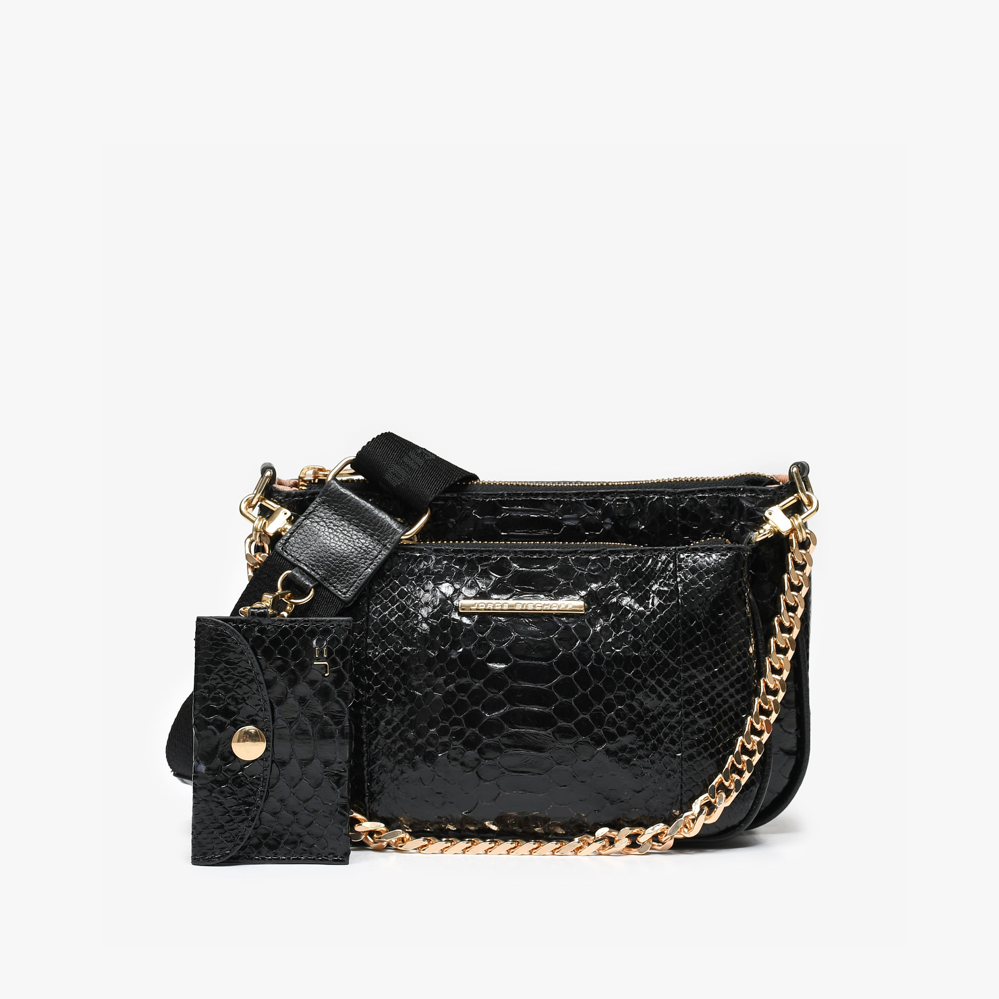 Bolsa Transversal Preto Cobra Python