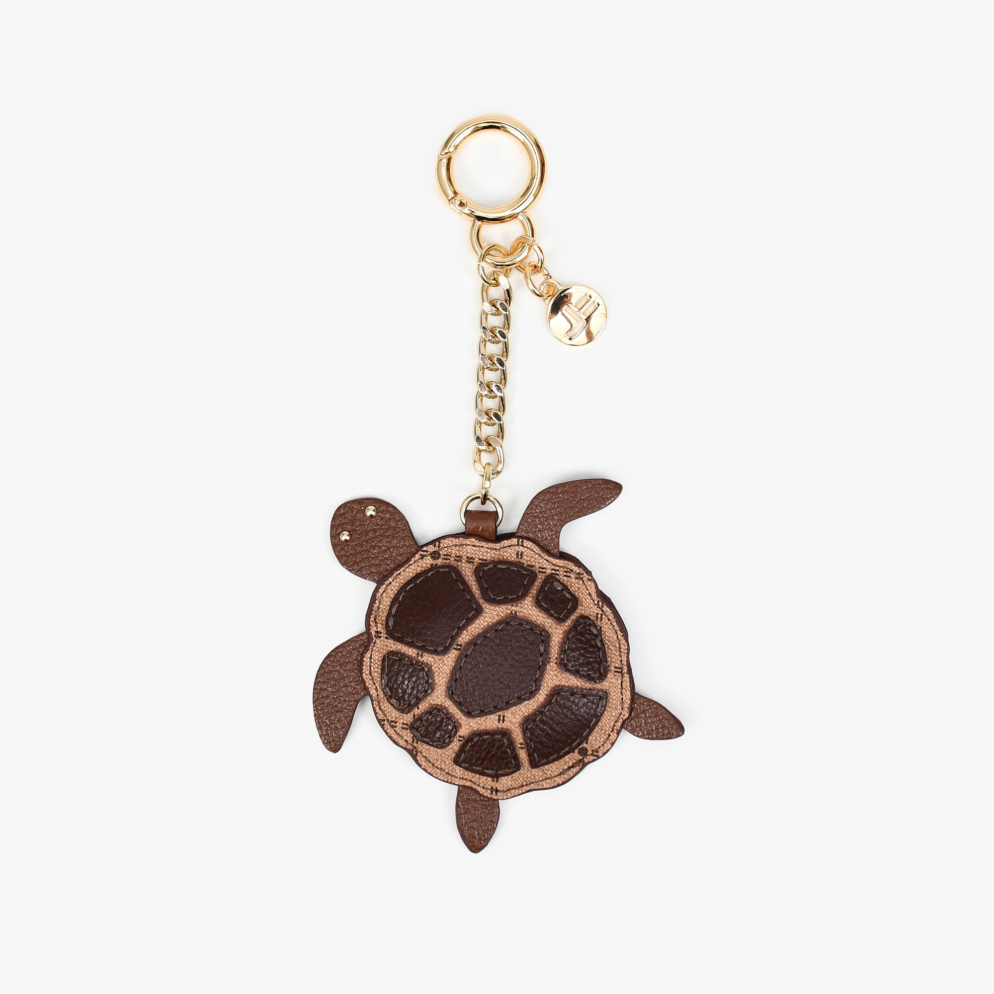 Bag Charm Tartaruga Monograma Jb Marrom Florença
