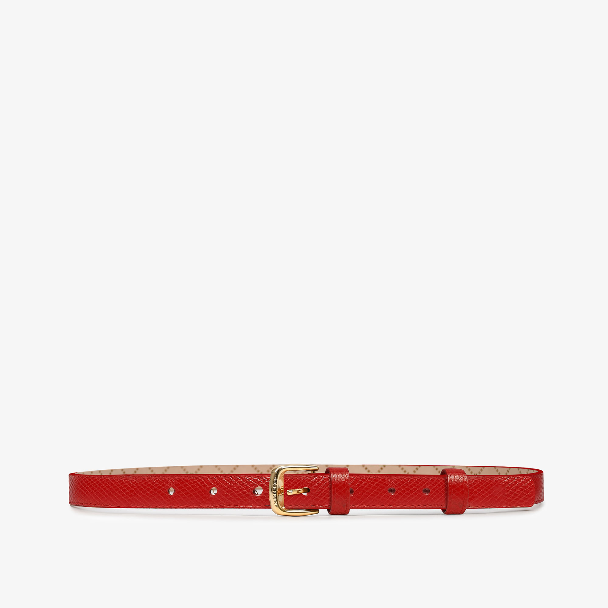 Cinto Vermelho Rubi Snake Couro