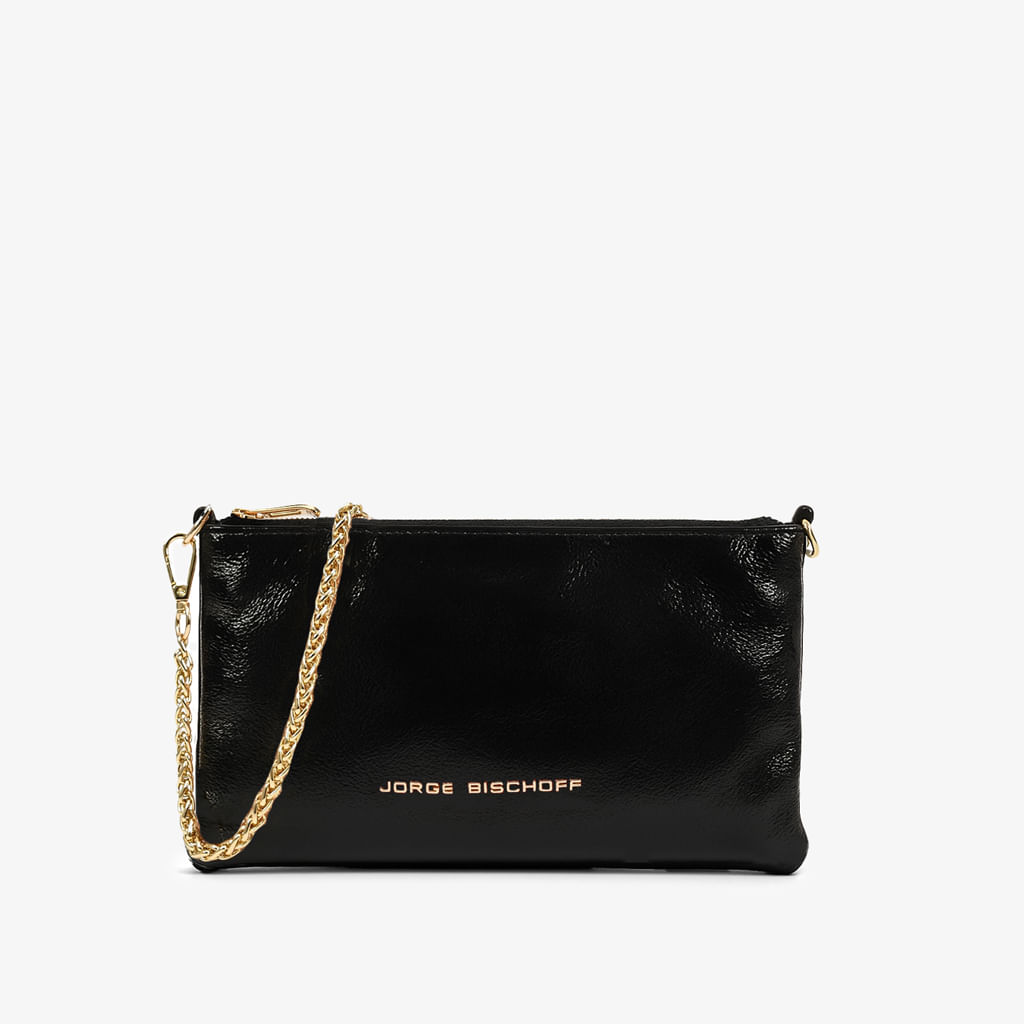 Bolsa Hobo Preto Couro