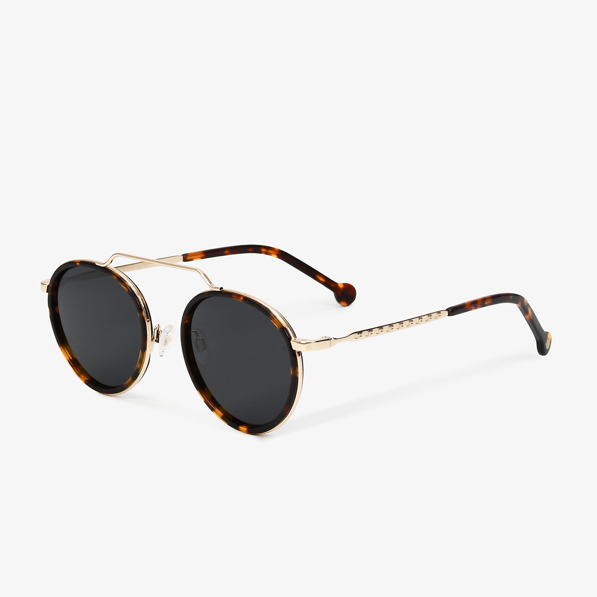 Óculos Viva Solar Redondo Cinza Marrom Tortoise