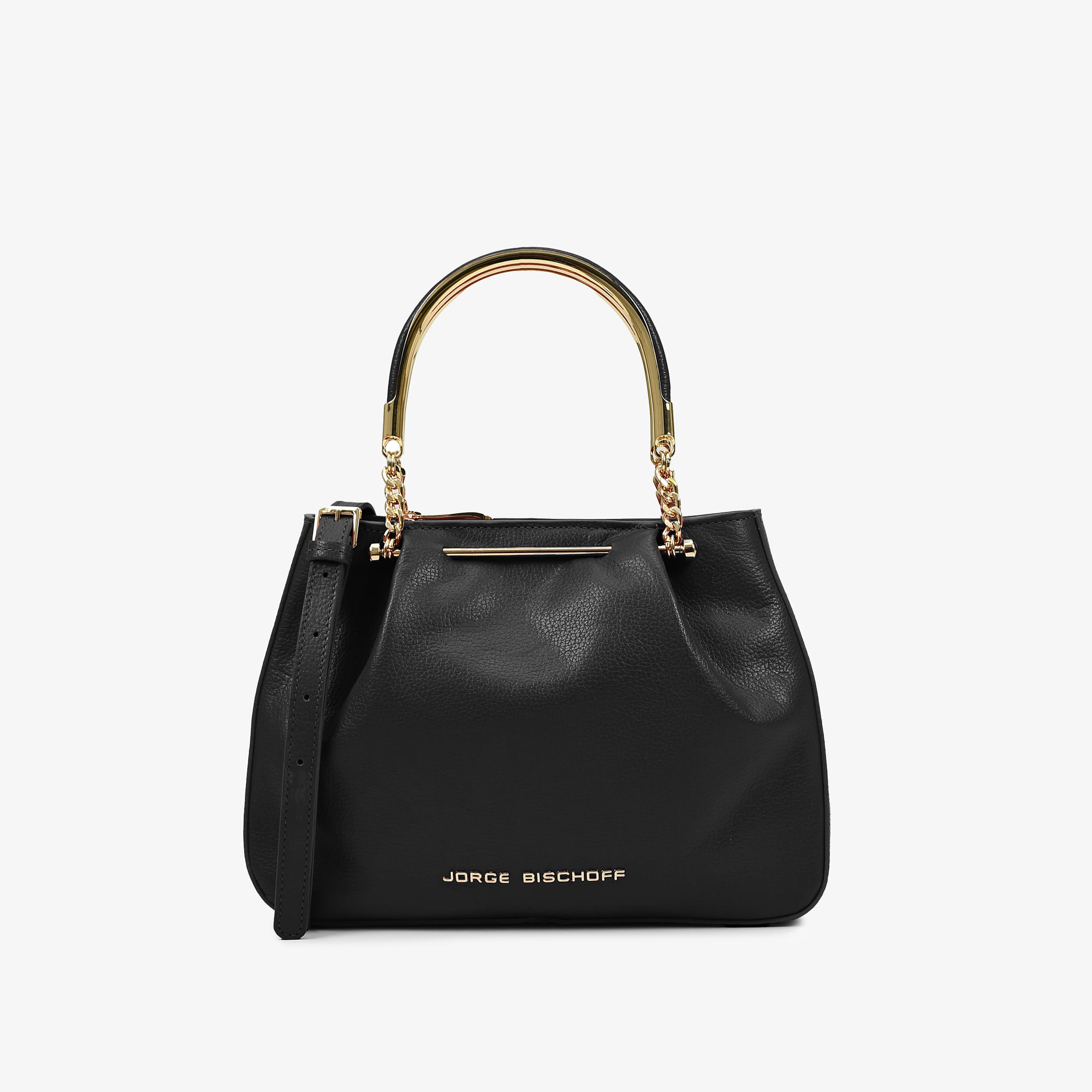 Bolsa Saco Preto Couro
