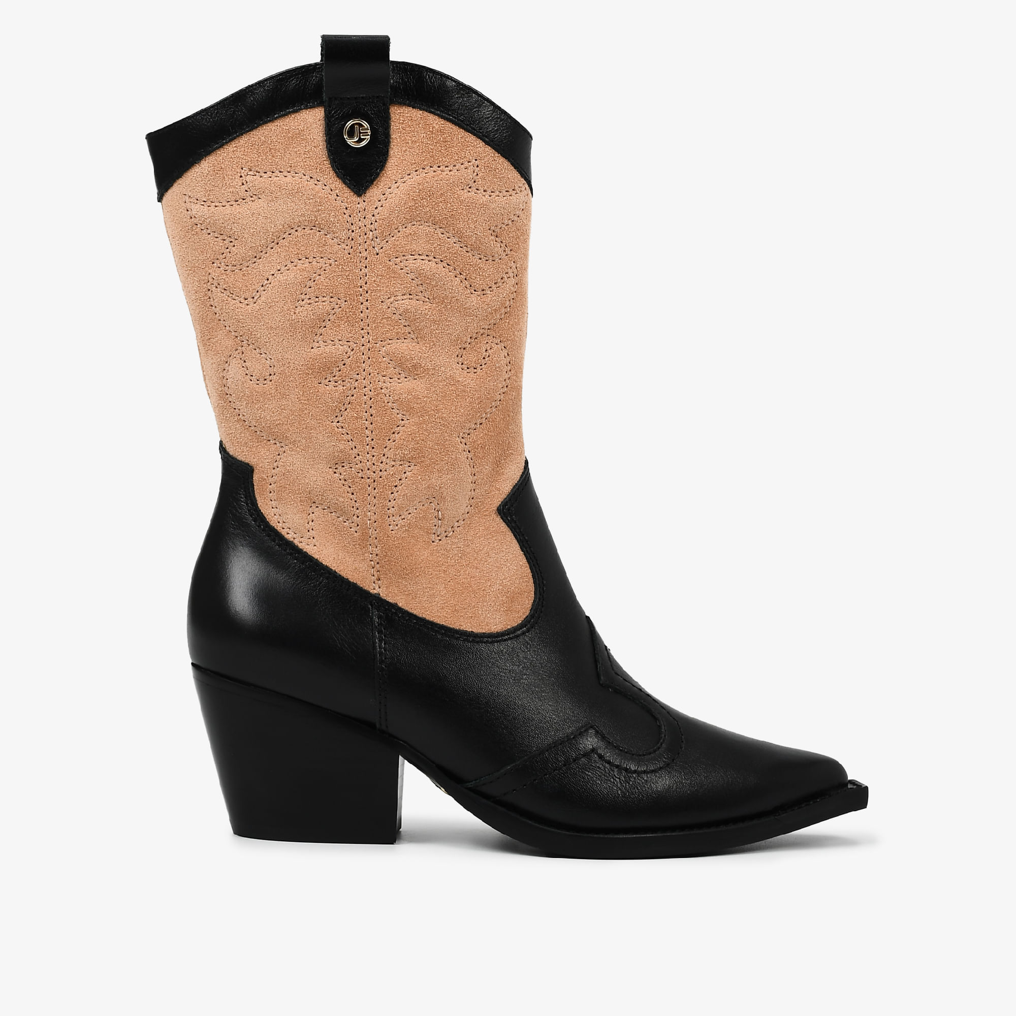 Bota Preto Couro
