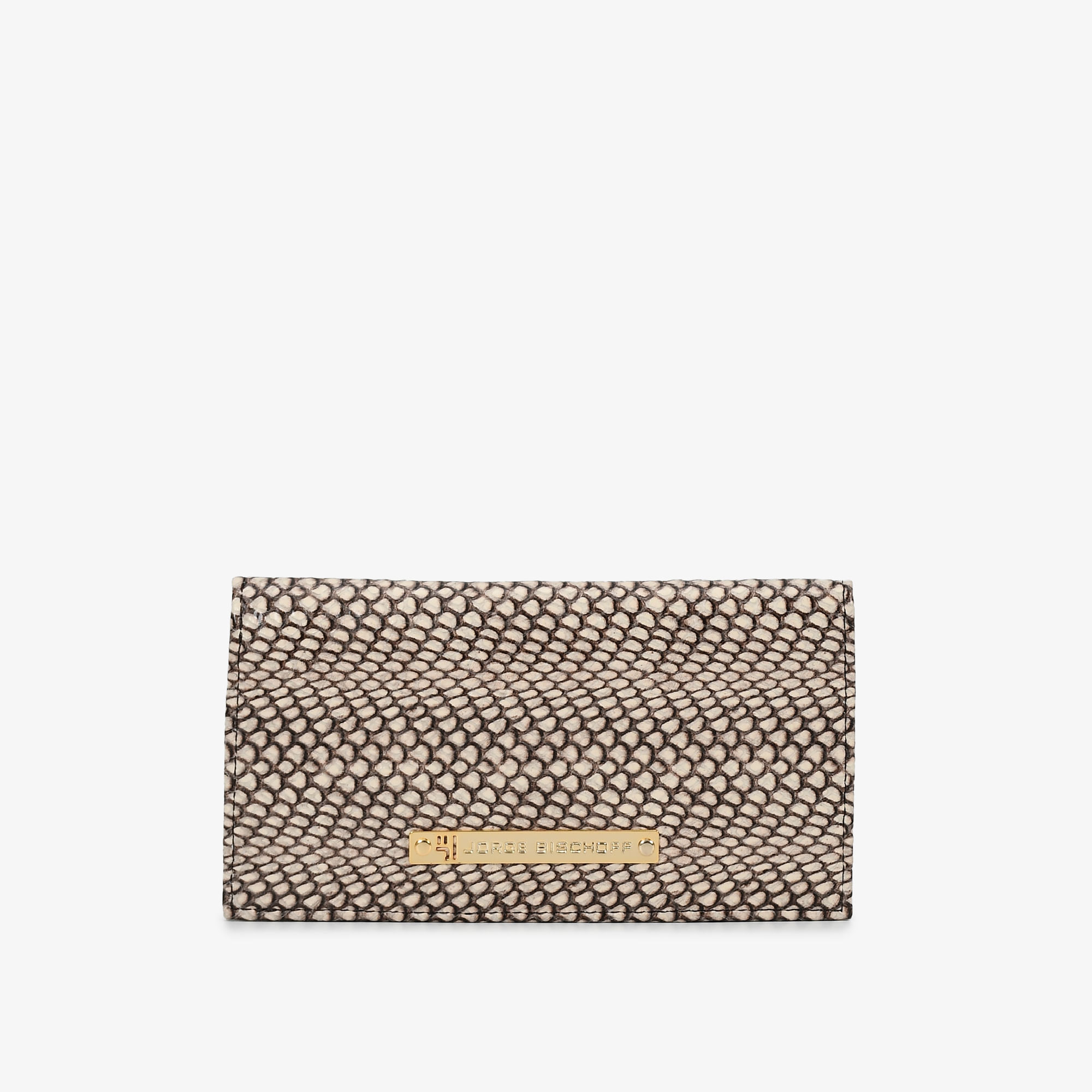 Carteira Envelope Marrom Terroir Snake Couro